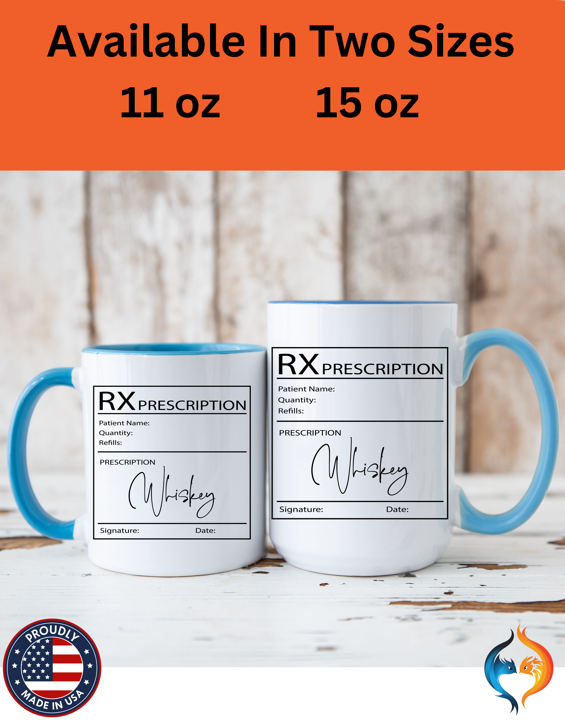 Whiskey Prescription Mug Product Photo | Nutty Designs