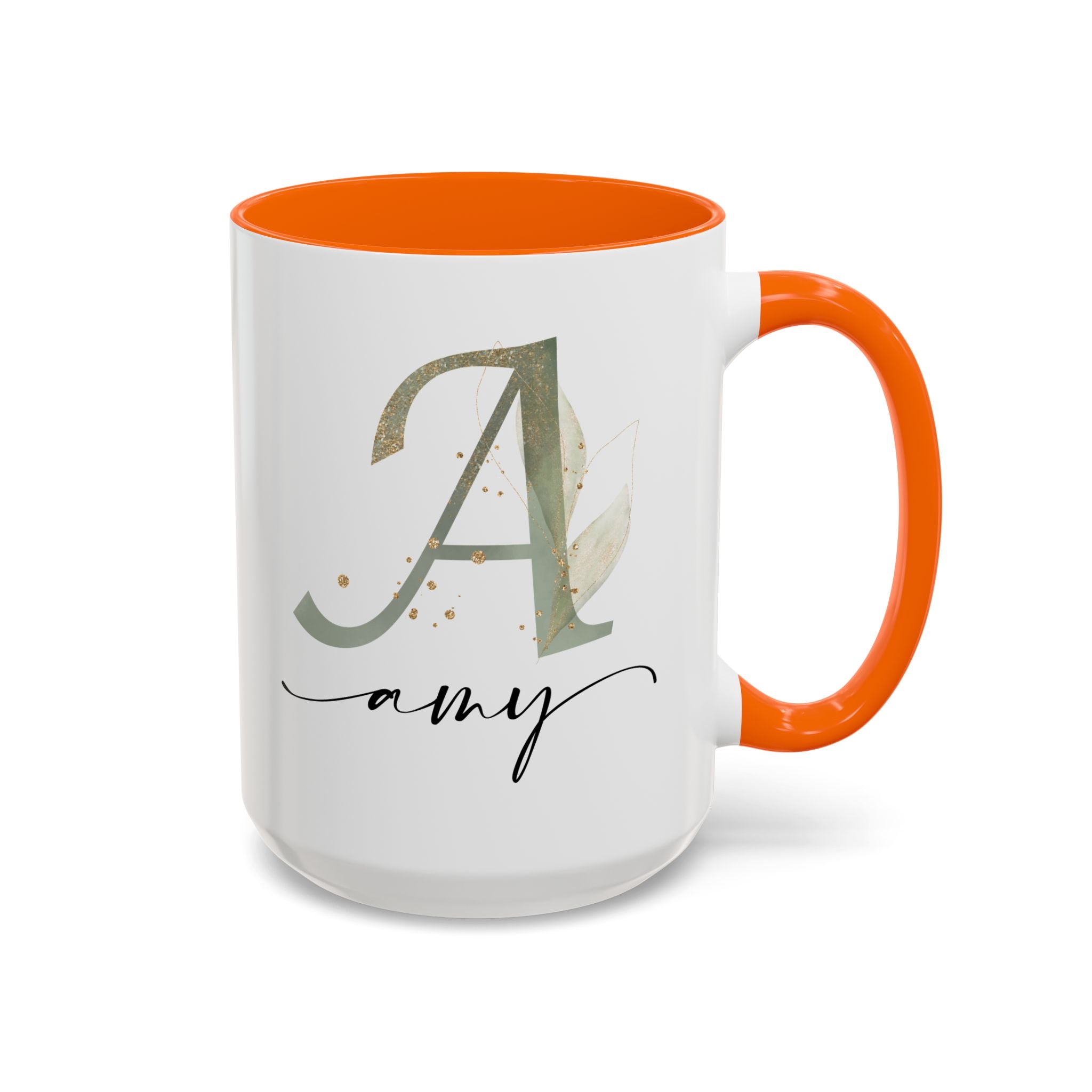 Personalized Floral Initial Coffee Mug for her, Custom Name Mug, Wedding Favor, Unique Home Décor Coffee Cup, Girlfriend Gift, Monogram Mug