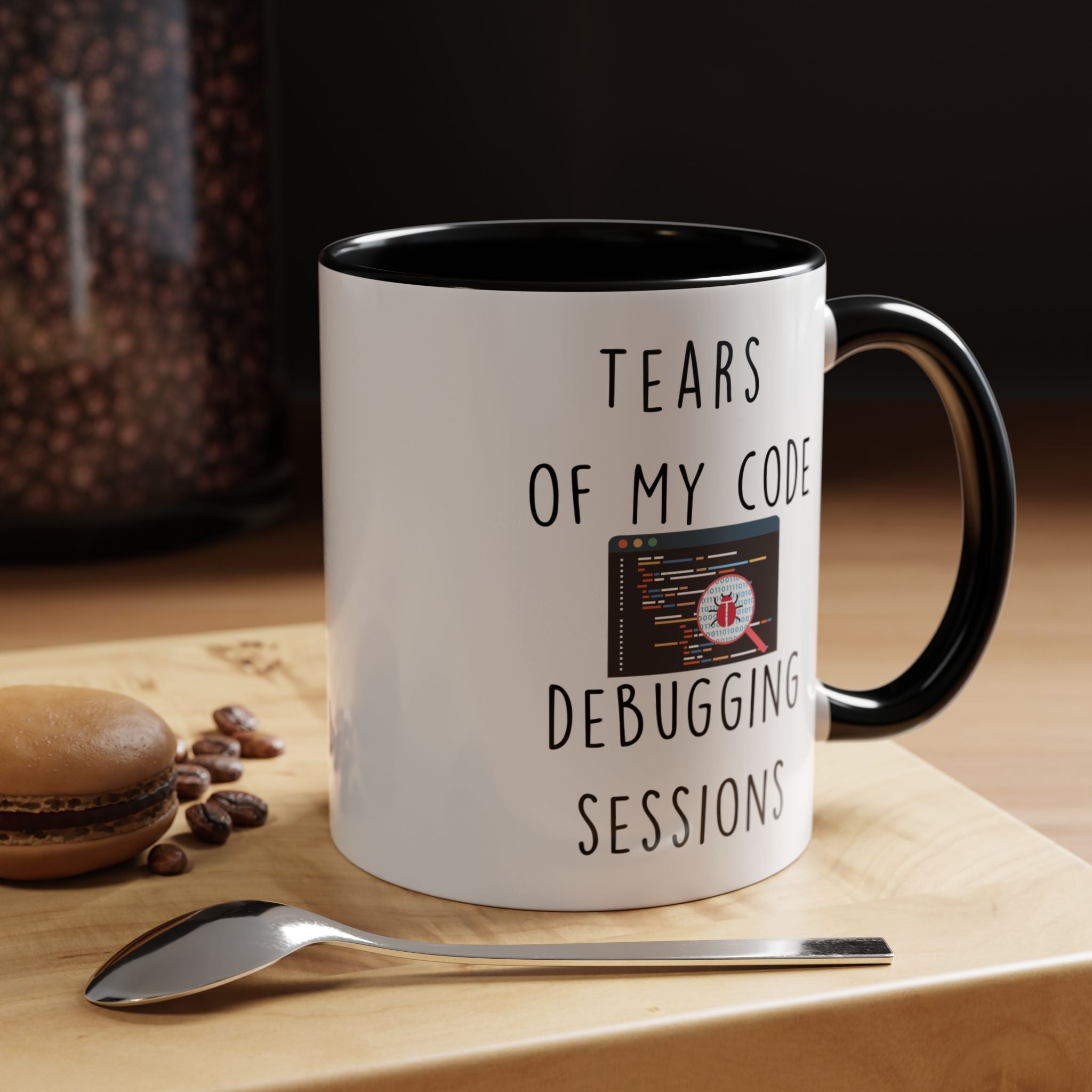 Funny Coffee Mug, Personalized Mug, Tears Of My Code Debugging Sessions, Accent Cup (11, 15oz), Sarcastic Mug,  Tea Cup, Gift Under 20