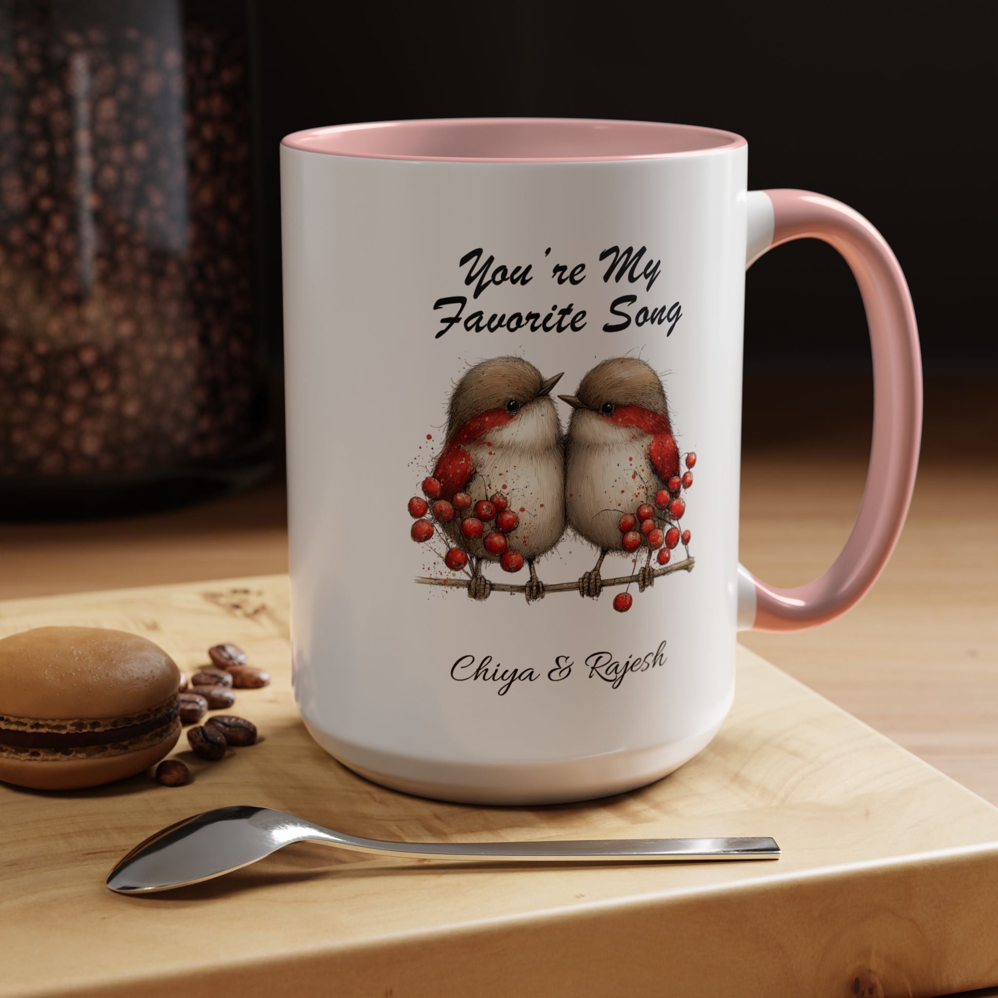 You Are My Favorite Song Robin Couple , Valentine's Day Love Mug Lifestyle Mockup | Nutty Designs