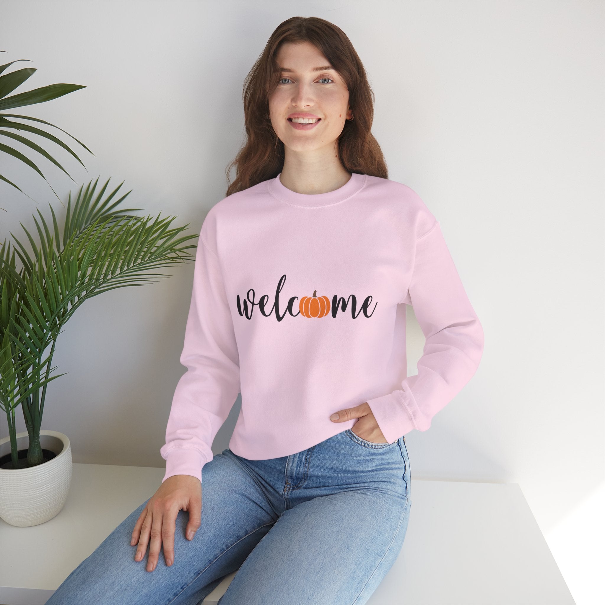 Welcome Autumn Fall Pumpkin Sweatshirt