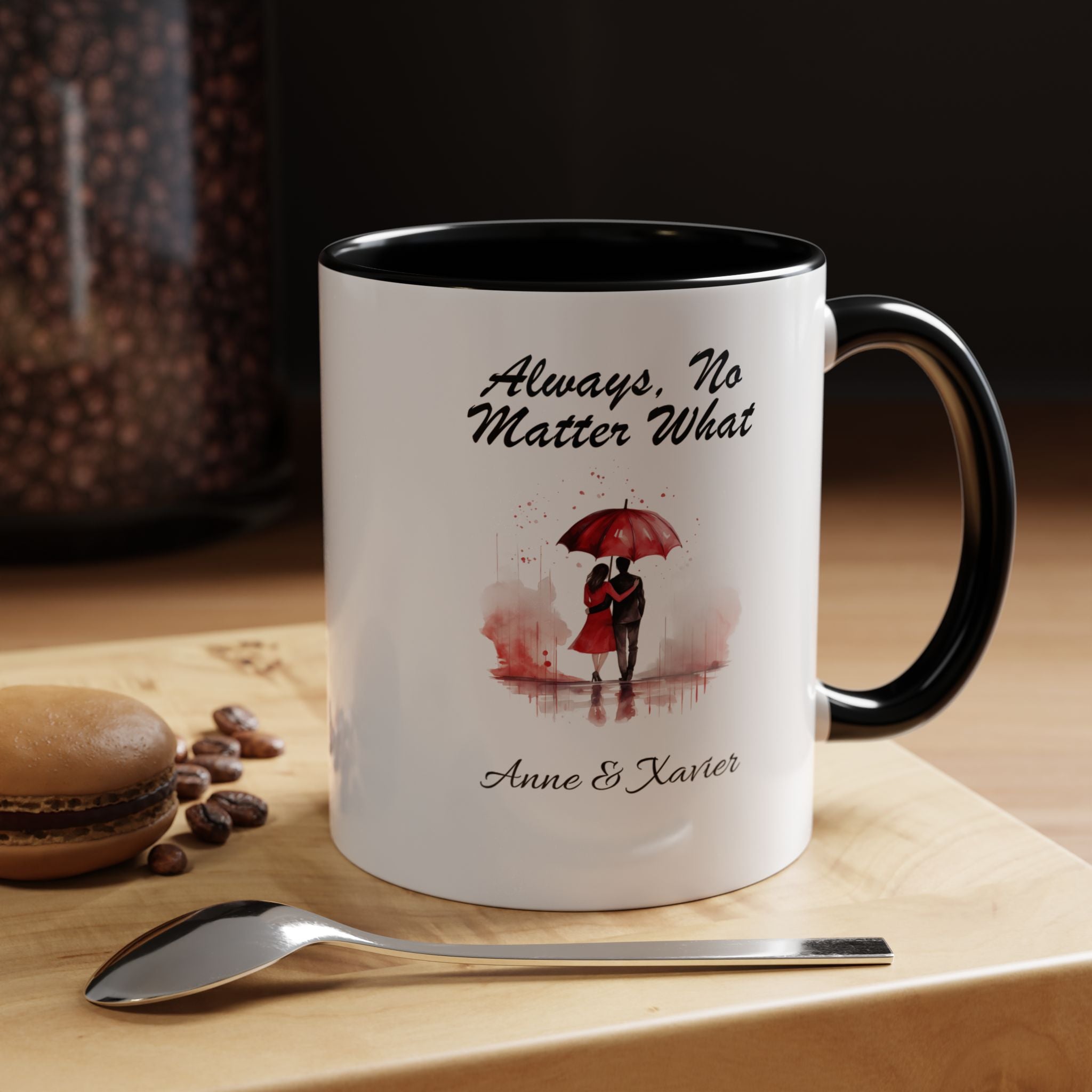Always, No Matter What Couple Illustration Mug | Accent Coffee Mug