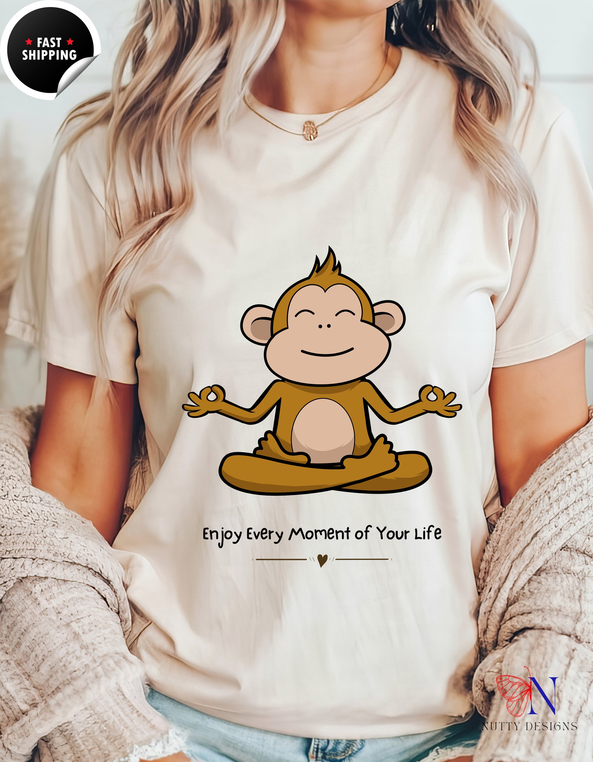 Enjoy Every Moment Of Your Life , Motivational T-Shirt Product Photo | Nutty Designs