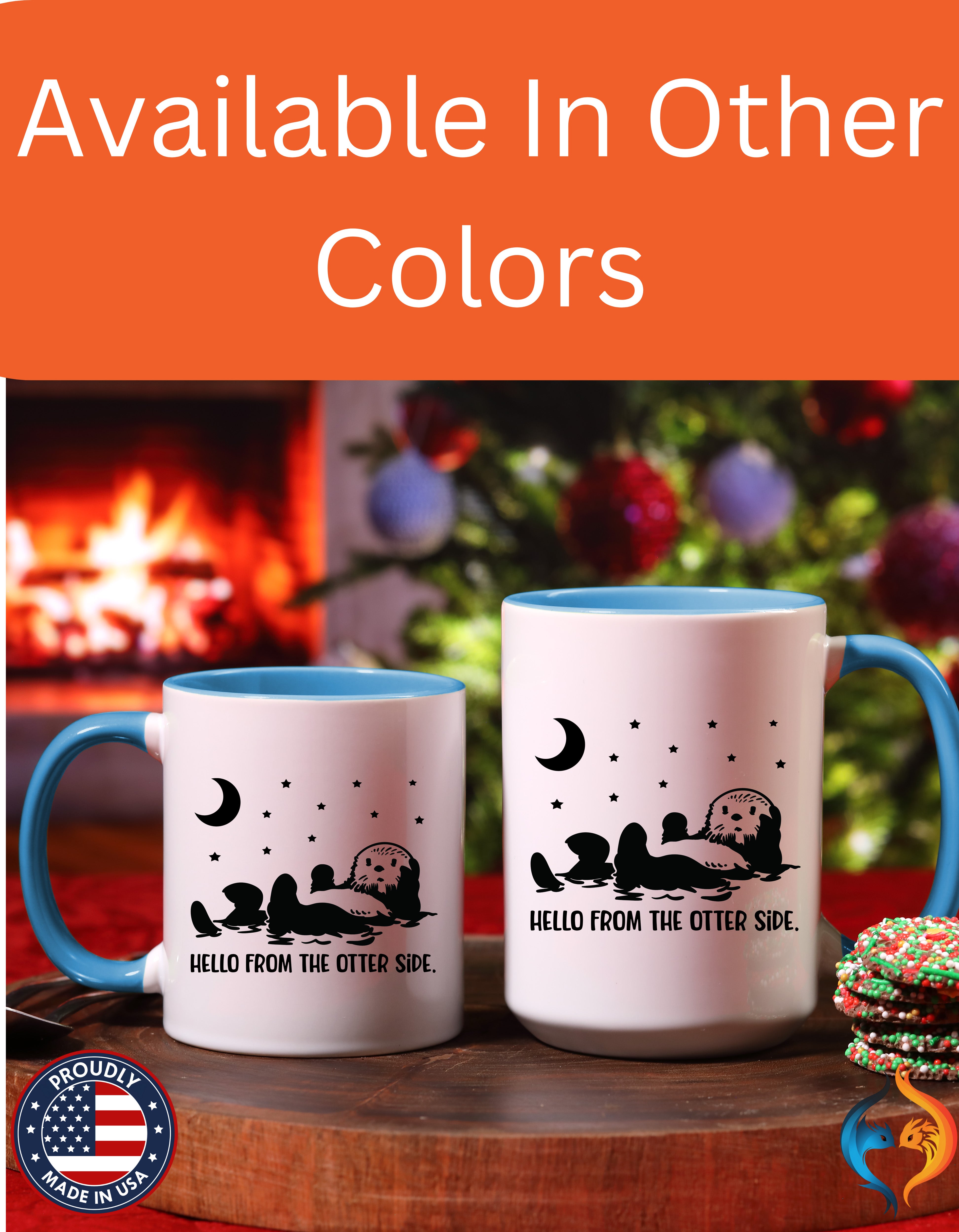 Hello From The Otter Side Mug Lifestyle Mockup | Nutty Designs