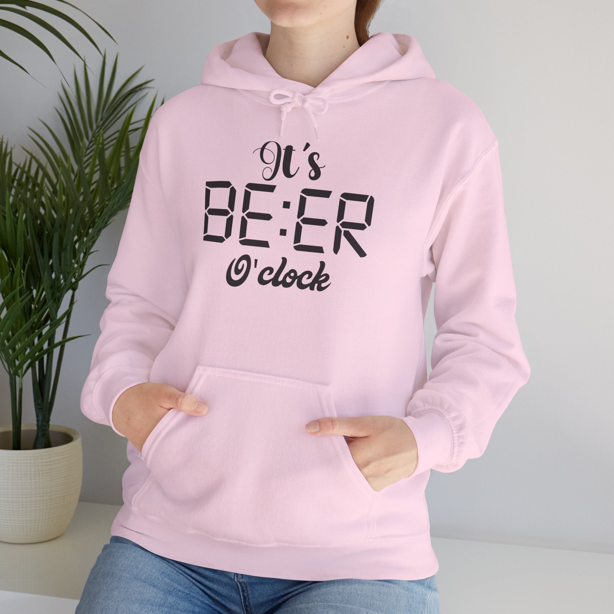 Beer O'Clock Hoodie - "It's Beer O'clock" Graphic Pullover