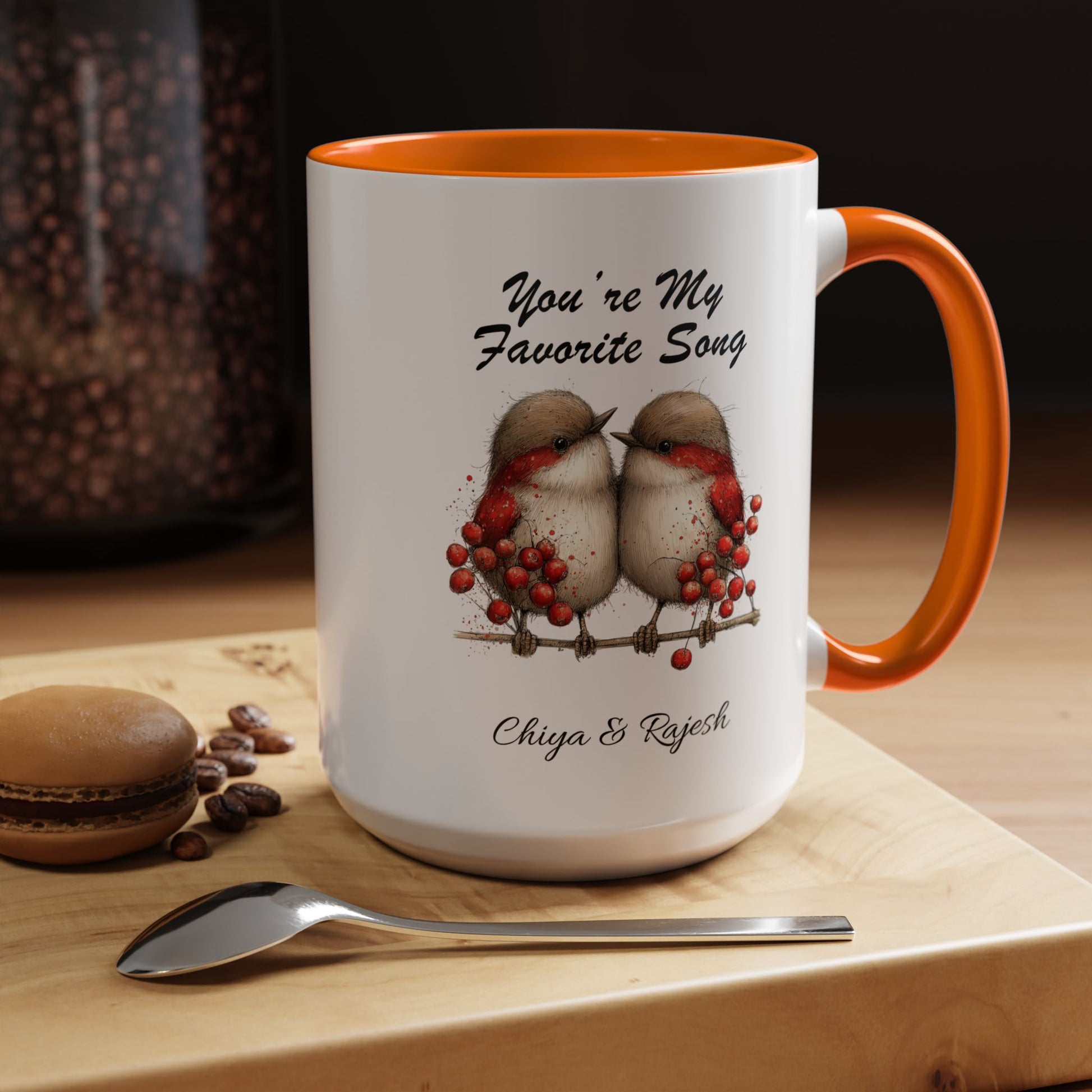 You Are My Favorite Song Robin Couple , Valentine's Day Love Mug Lifestyle Mockup | Nutty Designs