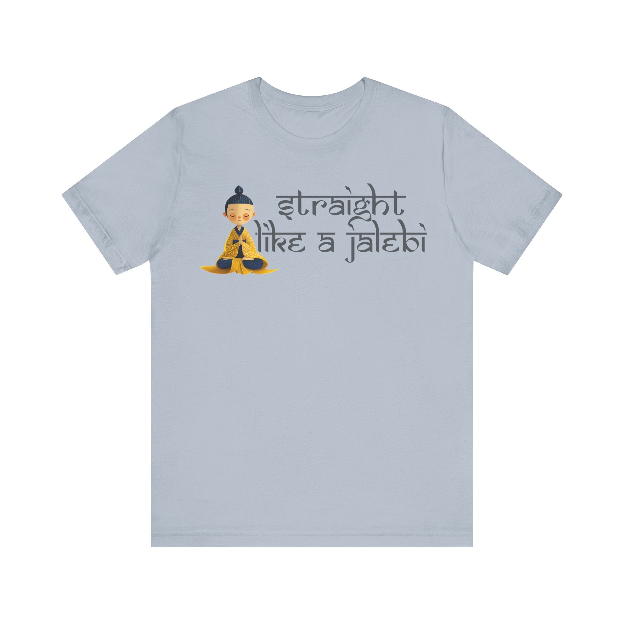 Straight Like A Jalebi Desi Funny Tshirt/T-shirt Unisex Jersey  Tee