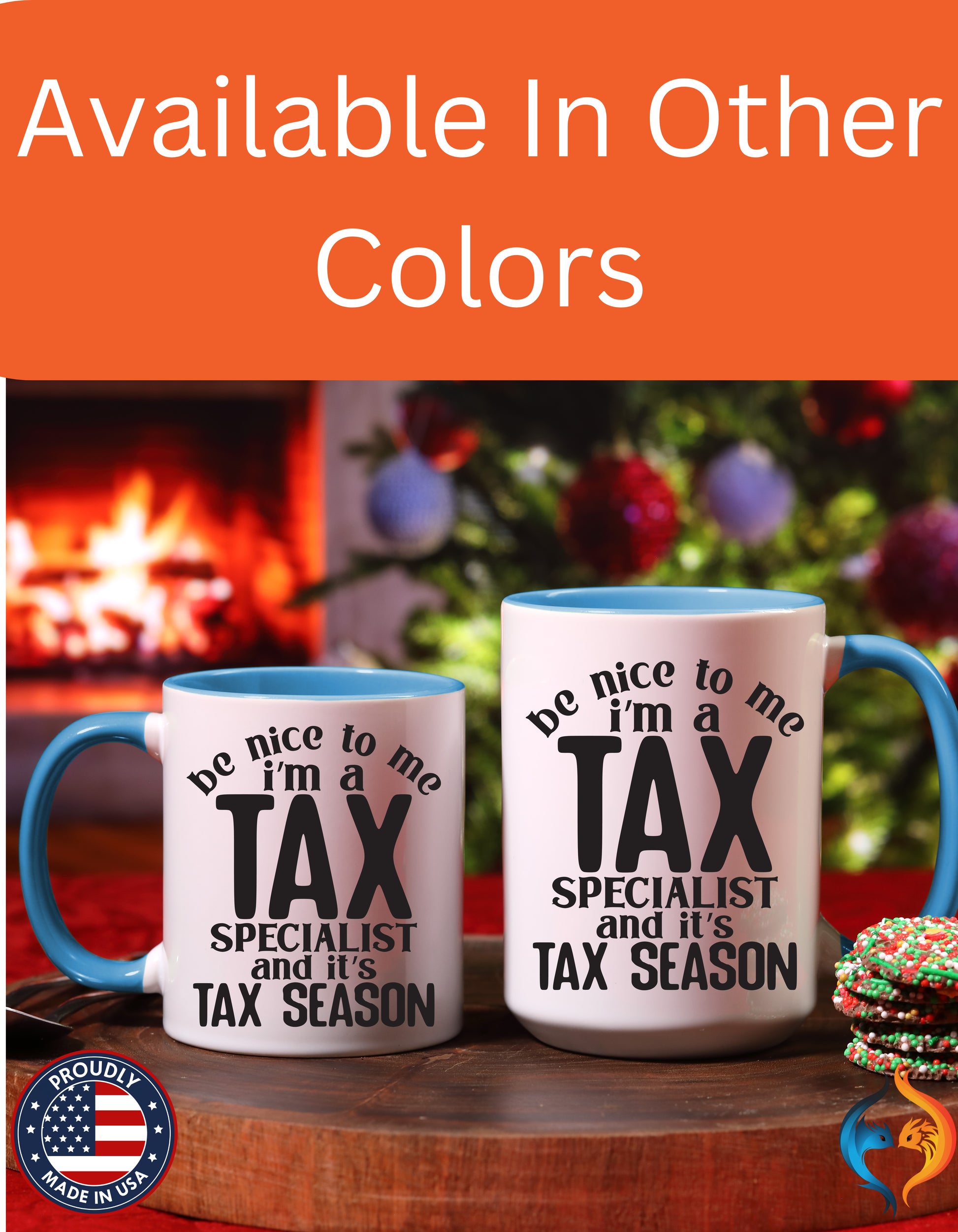 Be Nice To Me I am A Tax Specialist Coffee Cup Mug Lifestyle Mockup | Nutty Designs