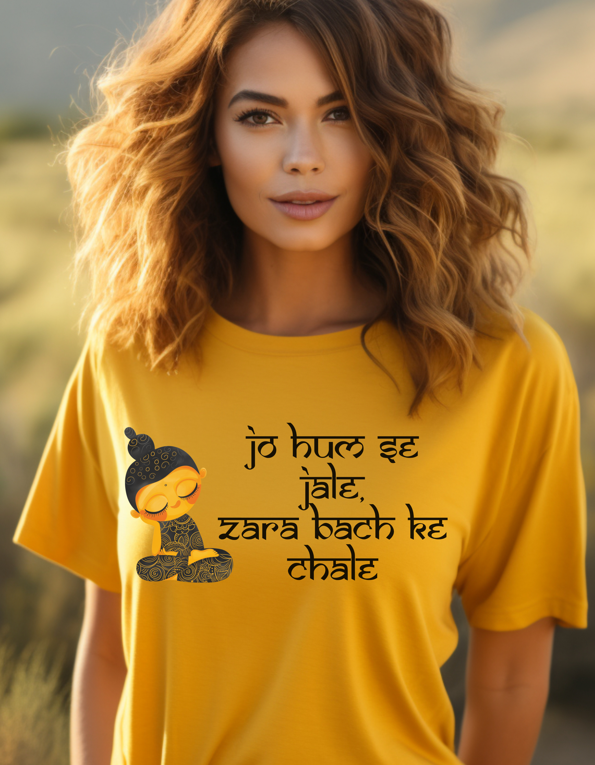 Jo Hum Se Jale Zara Bach Ke Chale T-Shirt Lifestyle Mockup | Nutty Designs