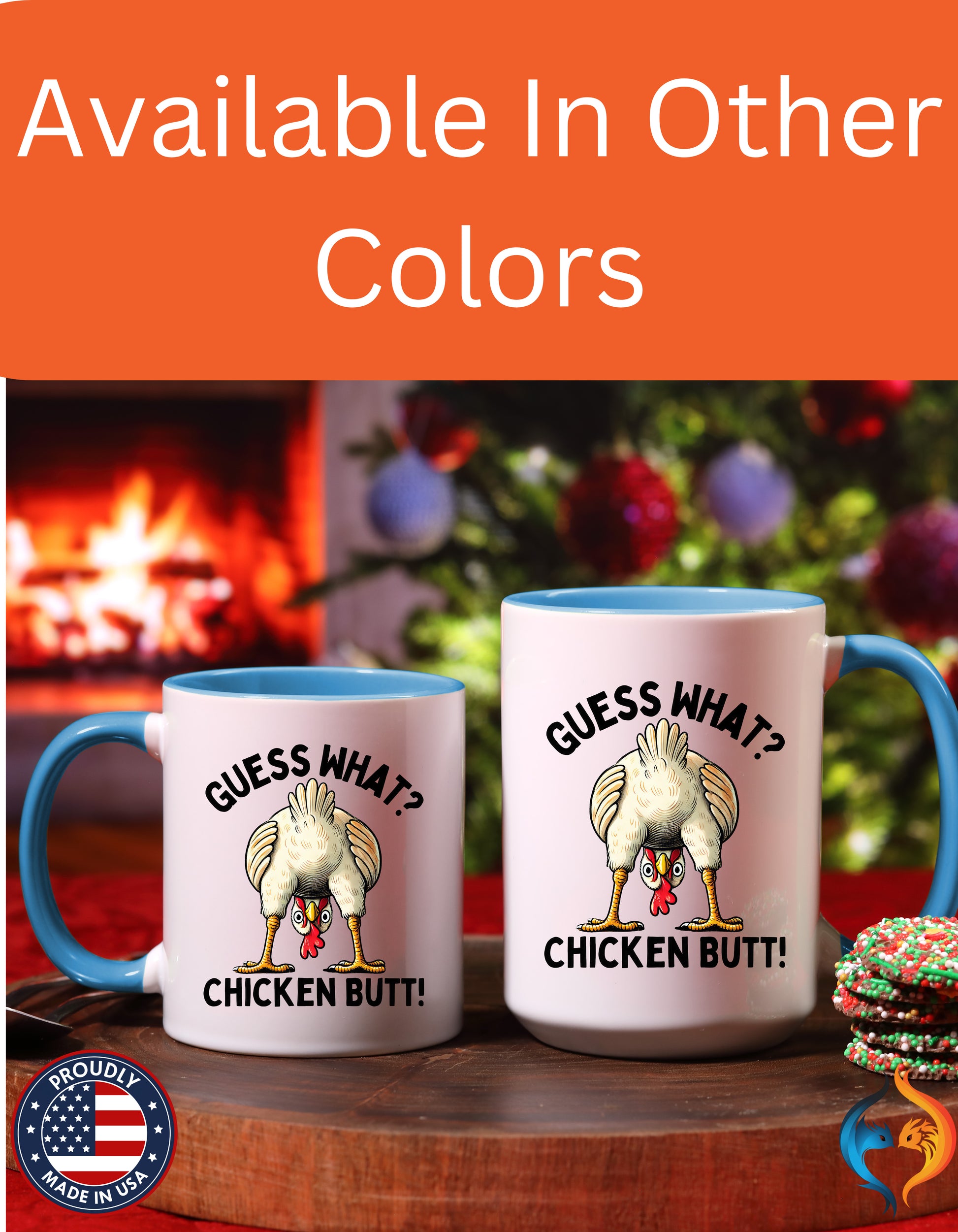 Guess What Chicken Butt Cup Mug Product Photo | Nutty Designs