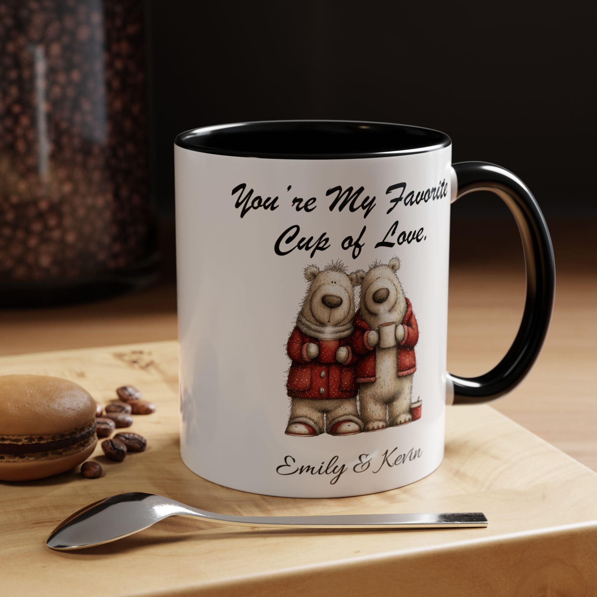 You Are My Favorite Cup of Love Bear Couple Valentine Mug Lifestyle Mockup | Nutty Designs