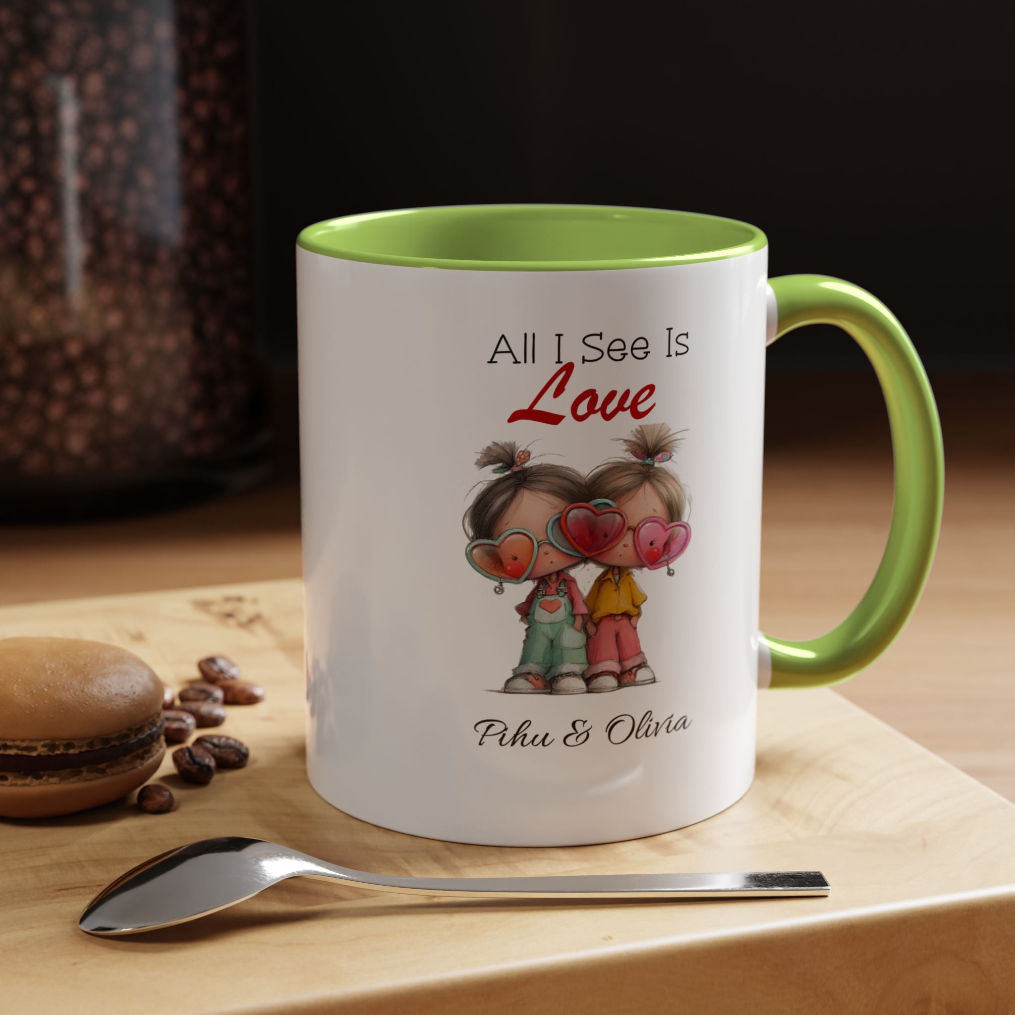 Personalized Couple Mug - All I See Is Love