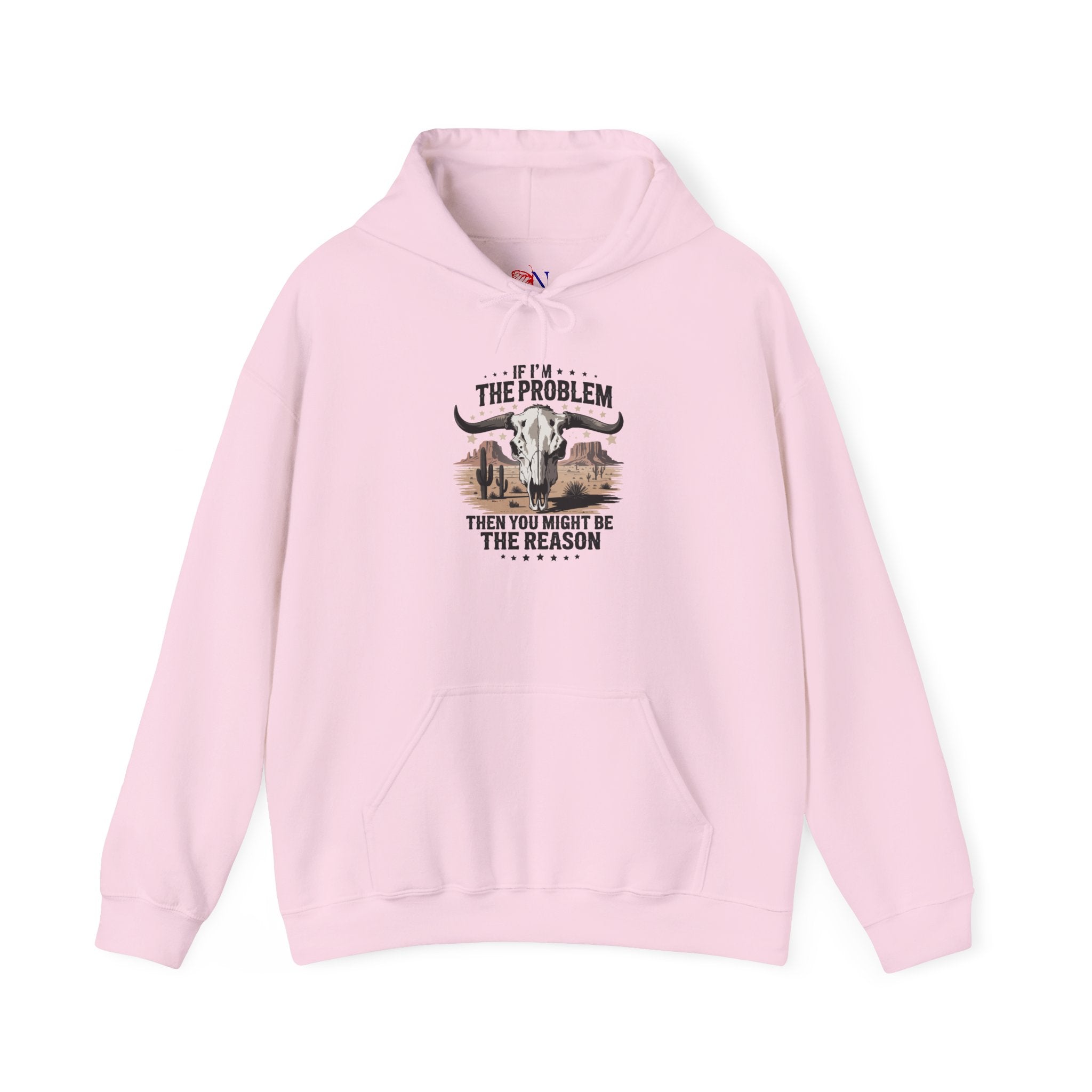 Goat Farmer Hoodie - "If I'm The Problem Then You Might Be The Reason" Rustic Farm Life Sweatshirt
