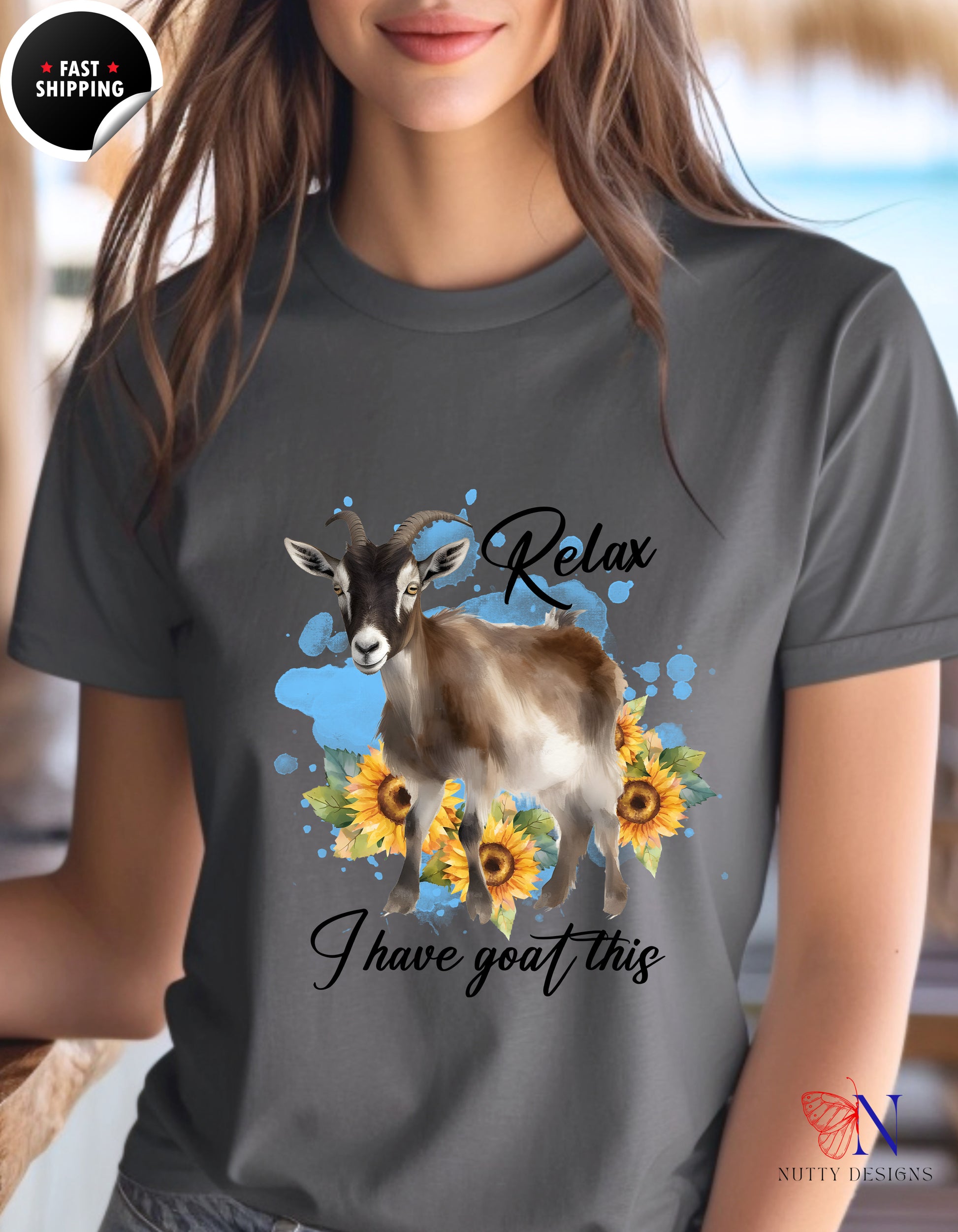 Goat Lover , Goat This T-Shirt Lifestyle Mockup | Nutty Designs