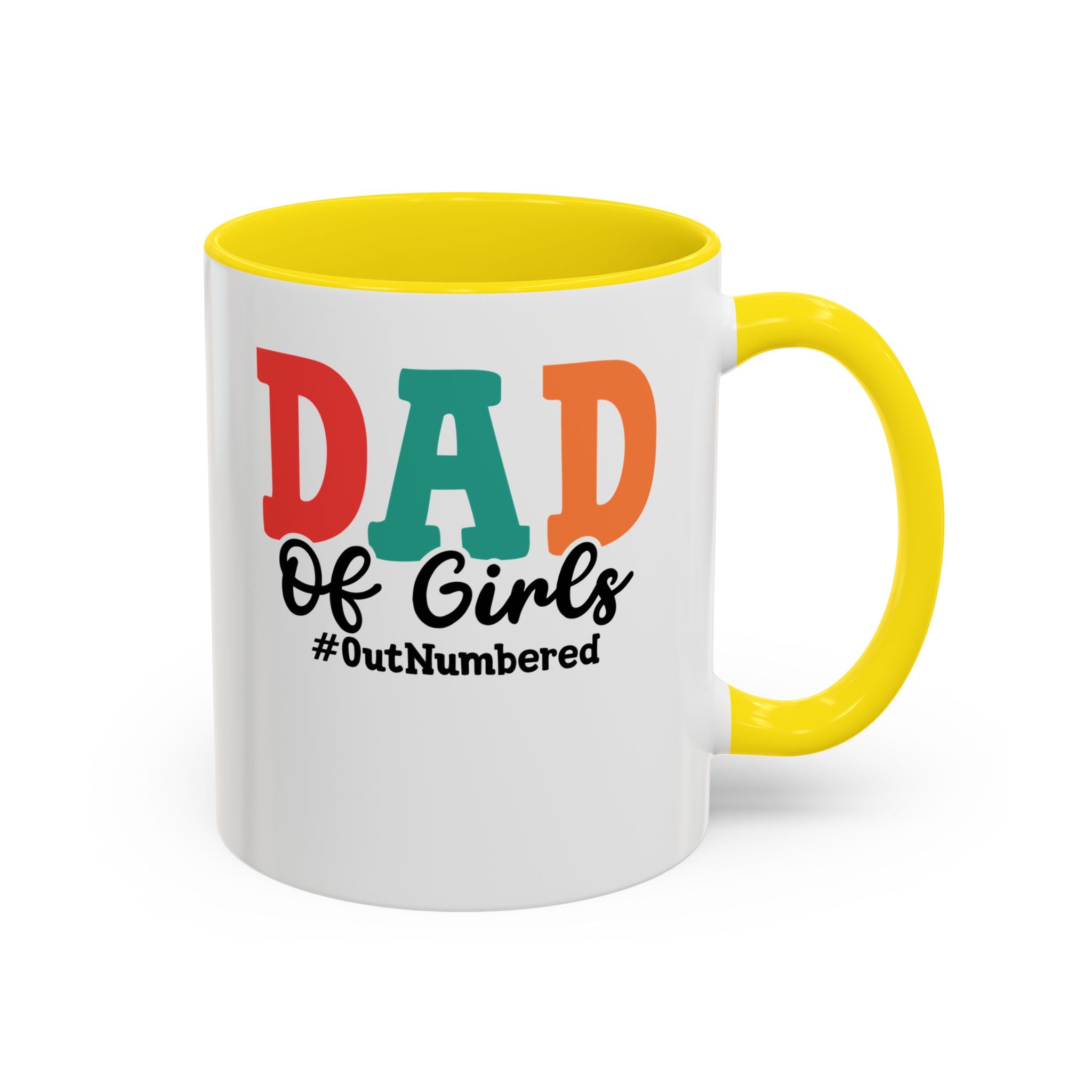 Dad of girls #outnumbered Mug - Funny Dad Gift