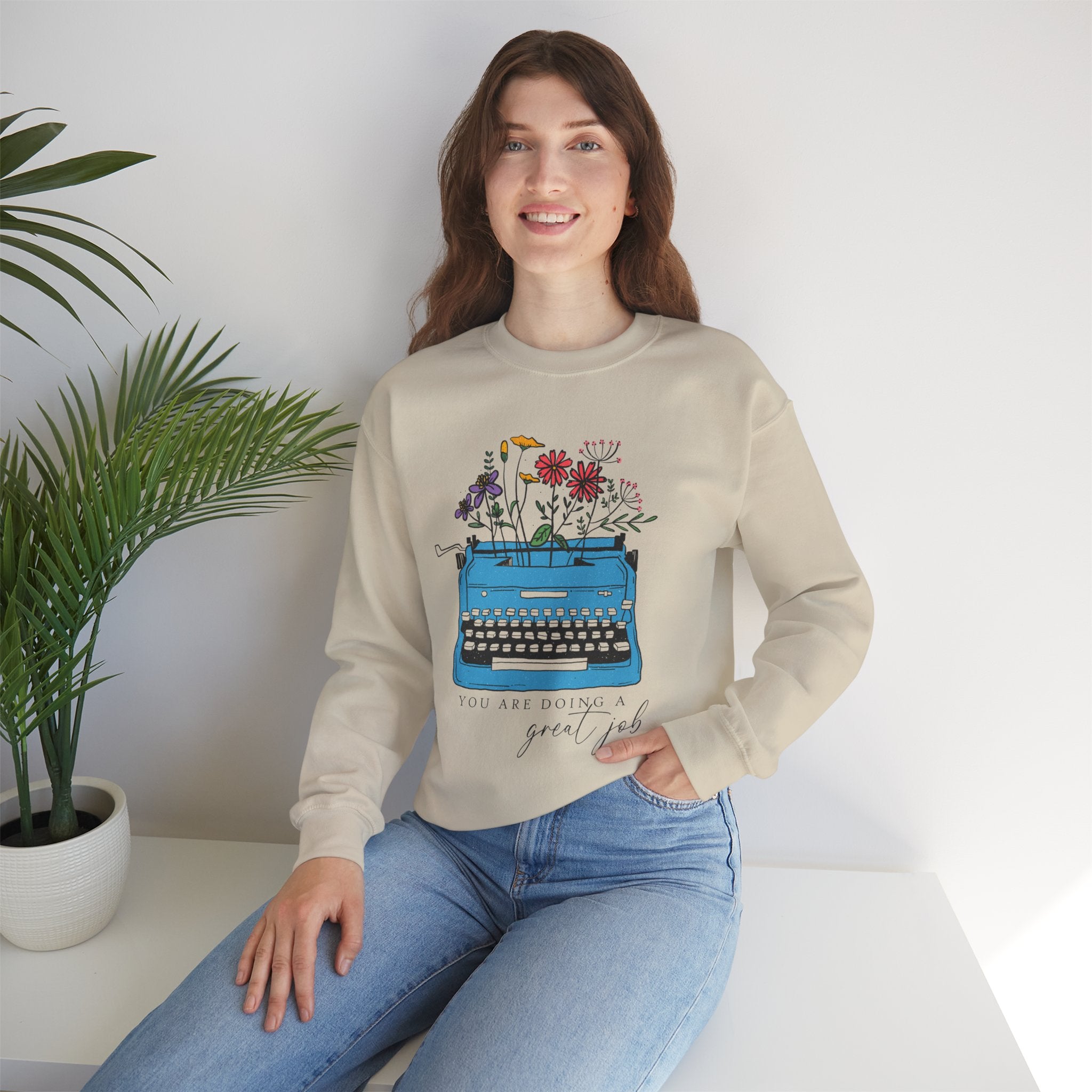 Motivational Crewneck Sweatshirt, You're Doing A Great Job, Positive Vibes Sweatshirt, Encouraging Jumper, Inspirational Clothing, Gift for