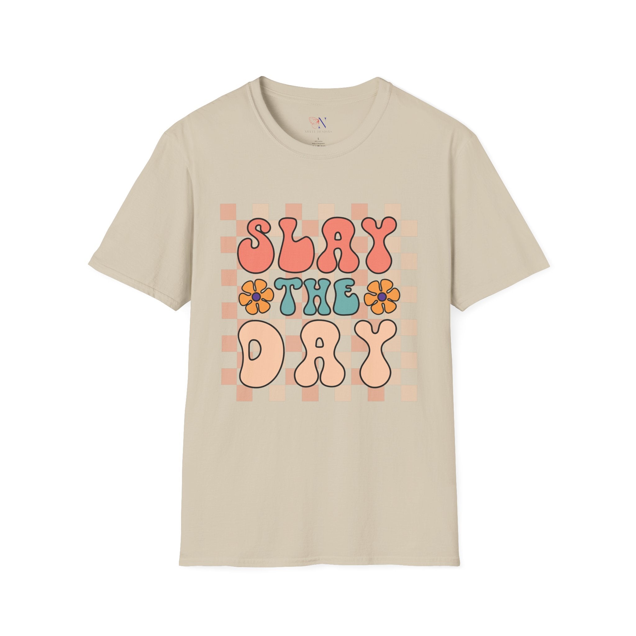 Slay The Day retro style tshirt, Inspirational Quotes, Positive Saying Tee, Positive Vibes Shirt, Inspirational t-shirt, Motivational Shirt