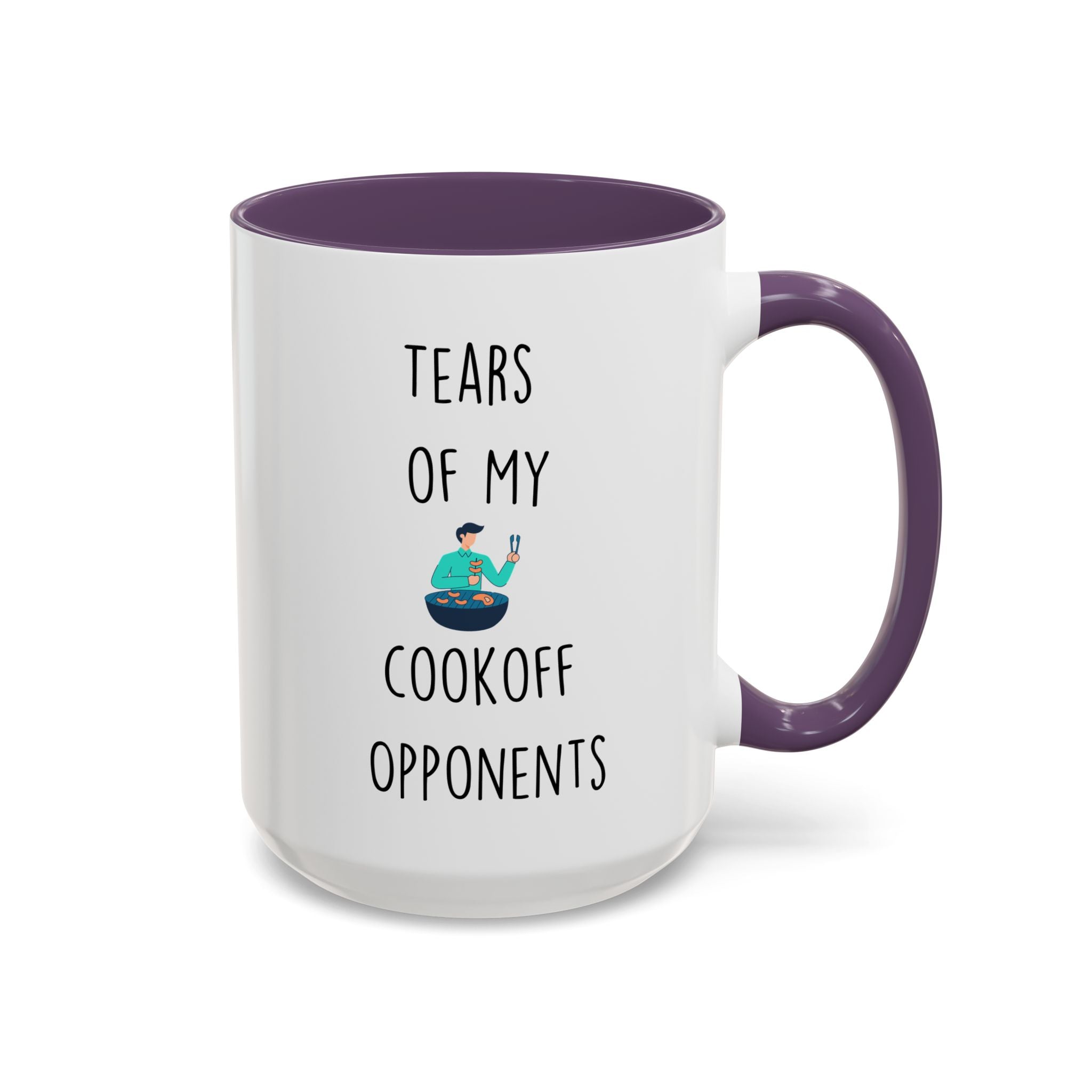 Funny Coffee Mug, Personalized Mug, Tears Of My Cookoff Opponents, Accent Cup (11, 15oz), Sarcastic Mug,  Tea Coffee Cup, Gift Under 20