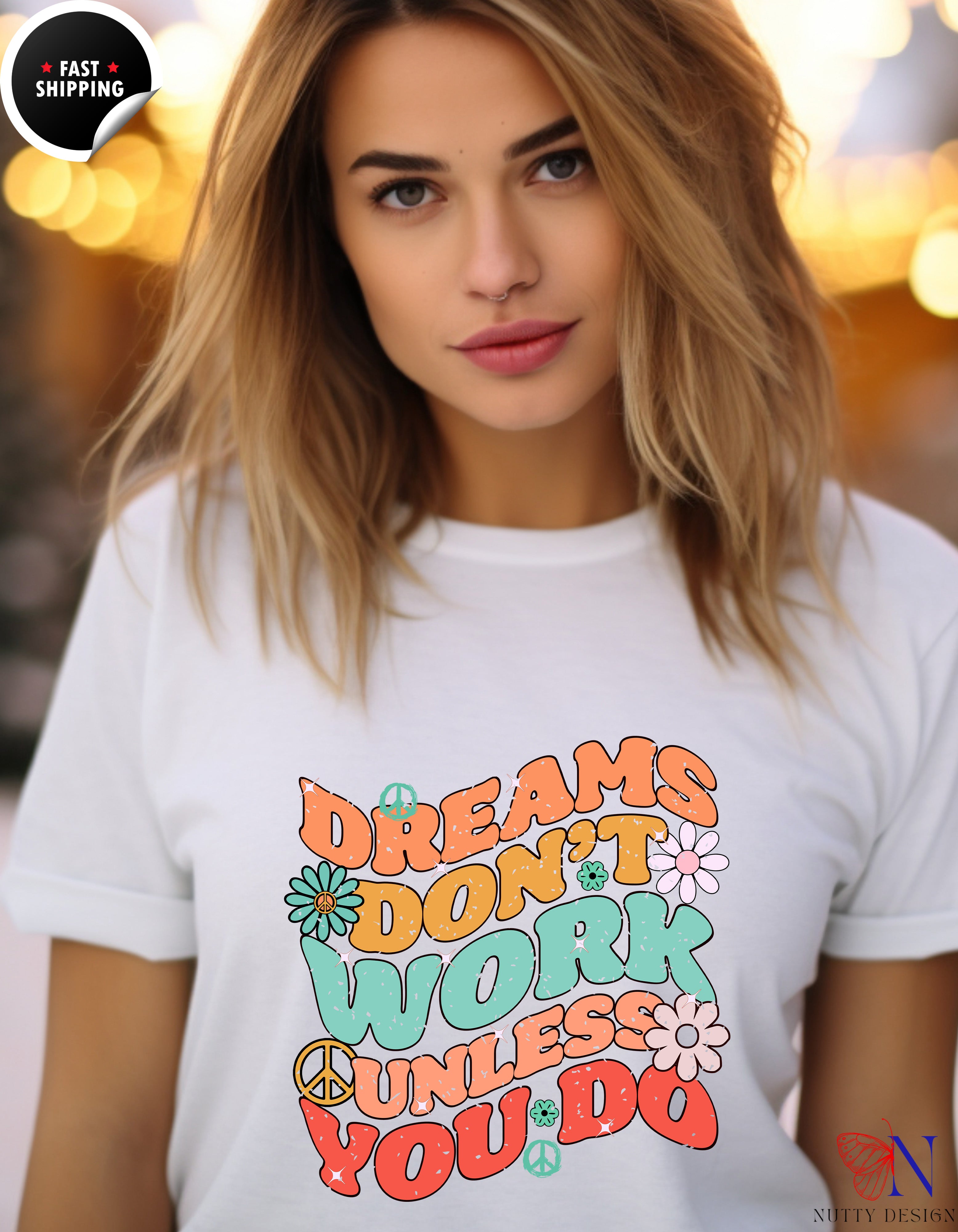 Motivational Graphic , Inspirational Quote Shirt, Positive T-Shirt Lifestyle Mockup | Nutty Designs