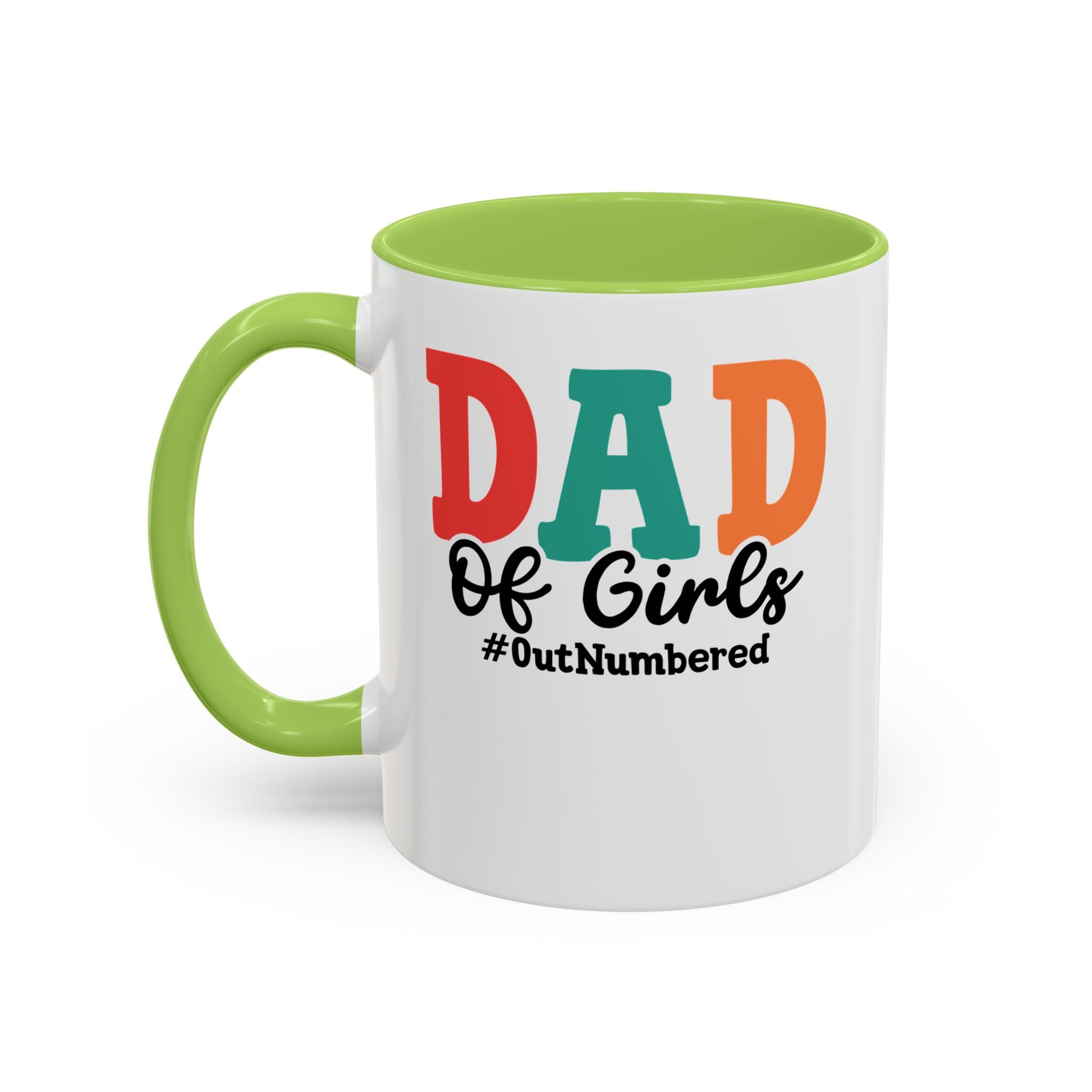Dad of girls #outnumbered Mug - Funny Dad Gift