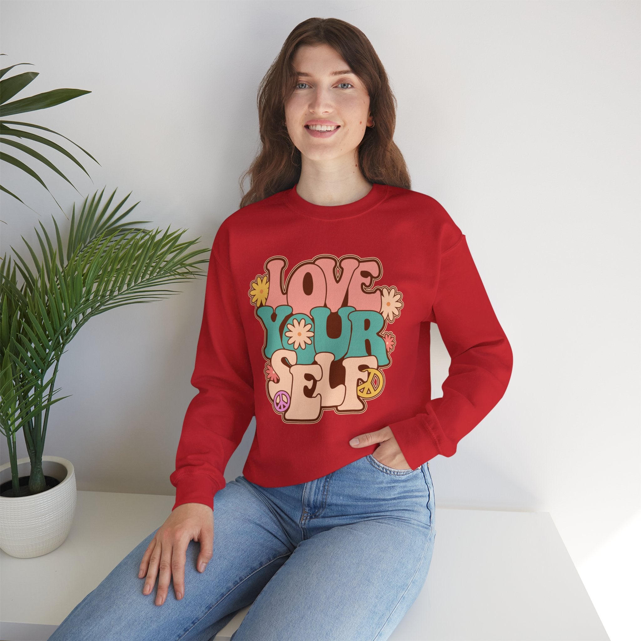Retro Love Yourself sweatshirt