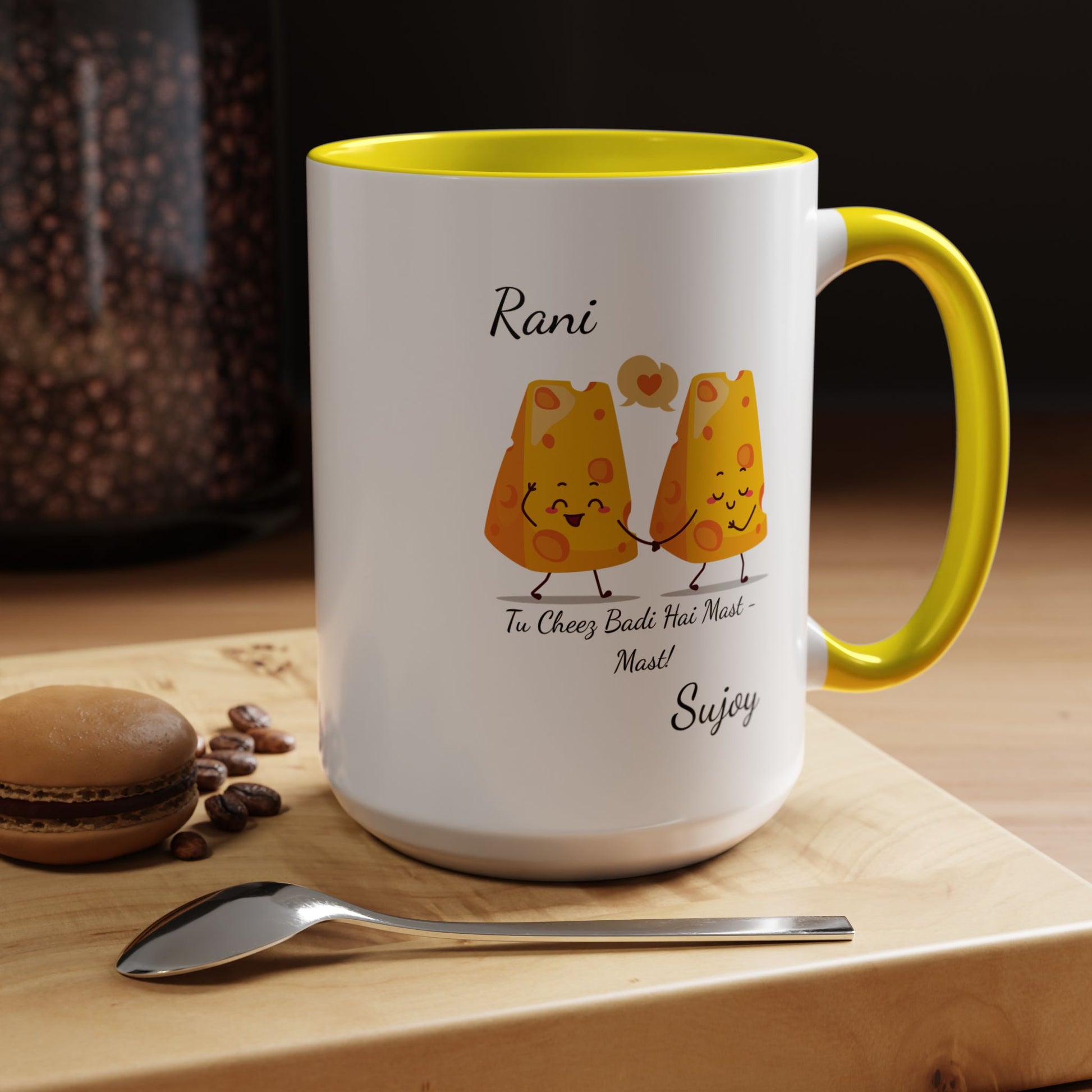 Tu Cheez Badi Hai Mast Mug Lifestyle Mockup | Nutty Designs