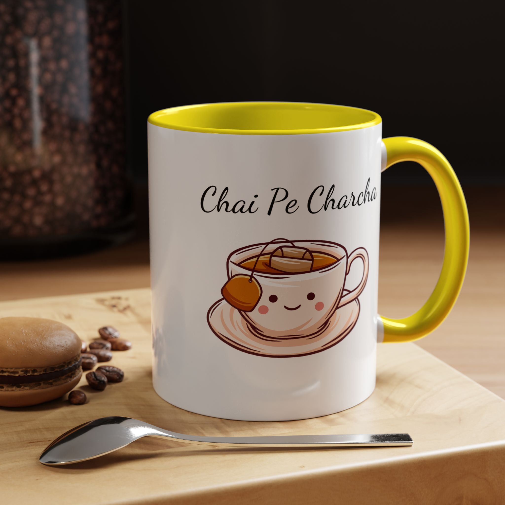 Funny Coffee Mug, Personalized Mug, Chai Pe Charcha Accent Cup 11/15oz, Indian Pakistani Punjabi, BJP Narendra Modi Lover Tea Chai Lover Cup