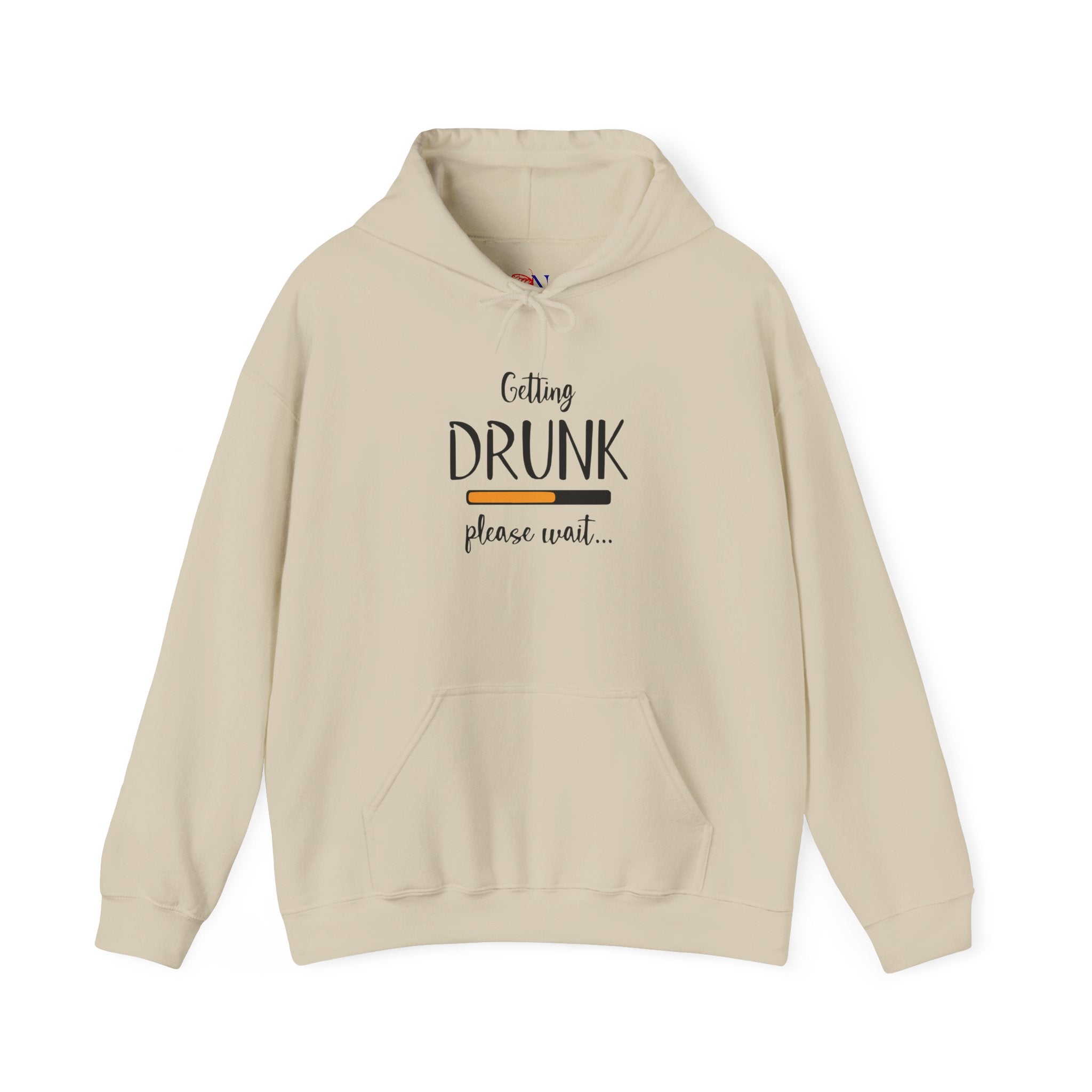 Getting Drunk Please Wait Hoodie — Funny Party Drinking Sweatshirt