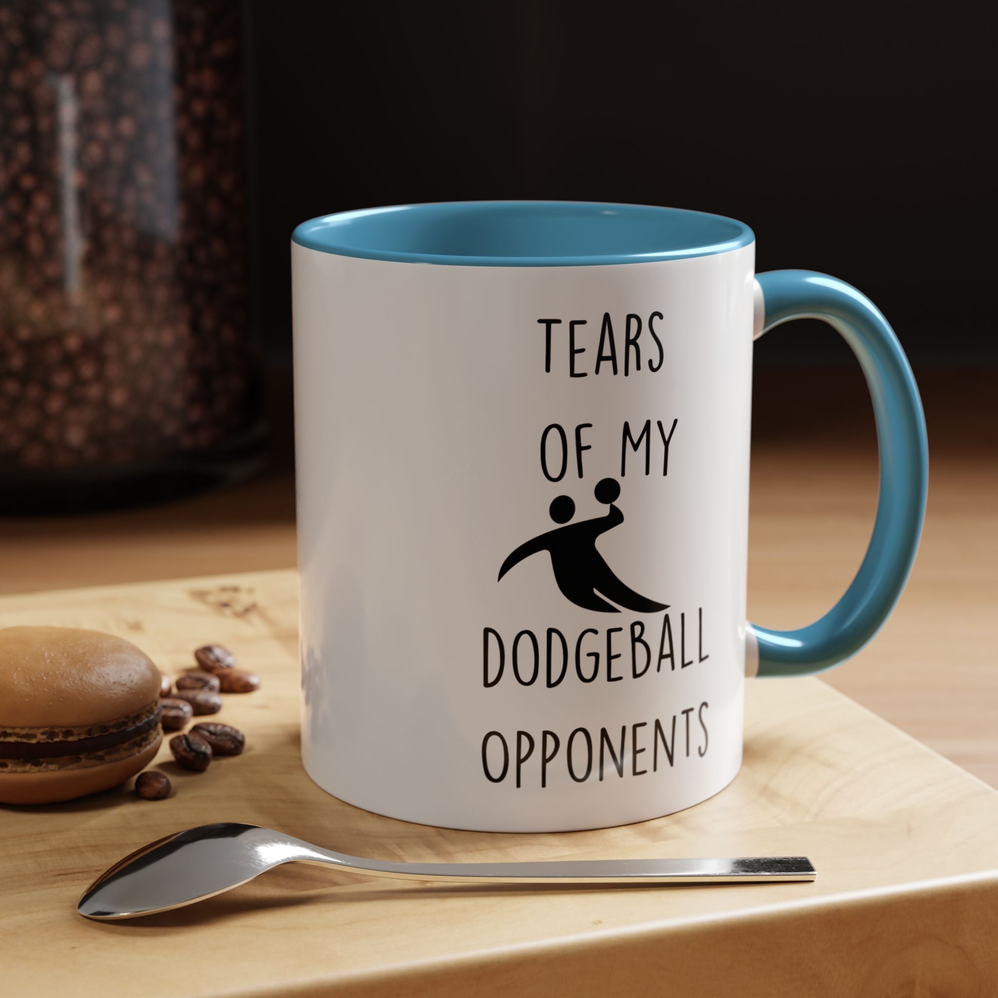 Funny Coffee Mug, Personalized Mug, Tears Of My Dodgeball Opponents, Accent Cup (11, 15oz), Sarcastic Mug,  Tea Coffee Cup, Gift Under 20