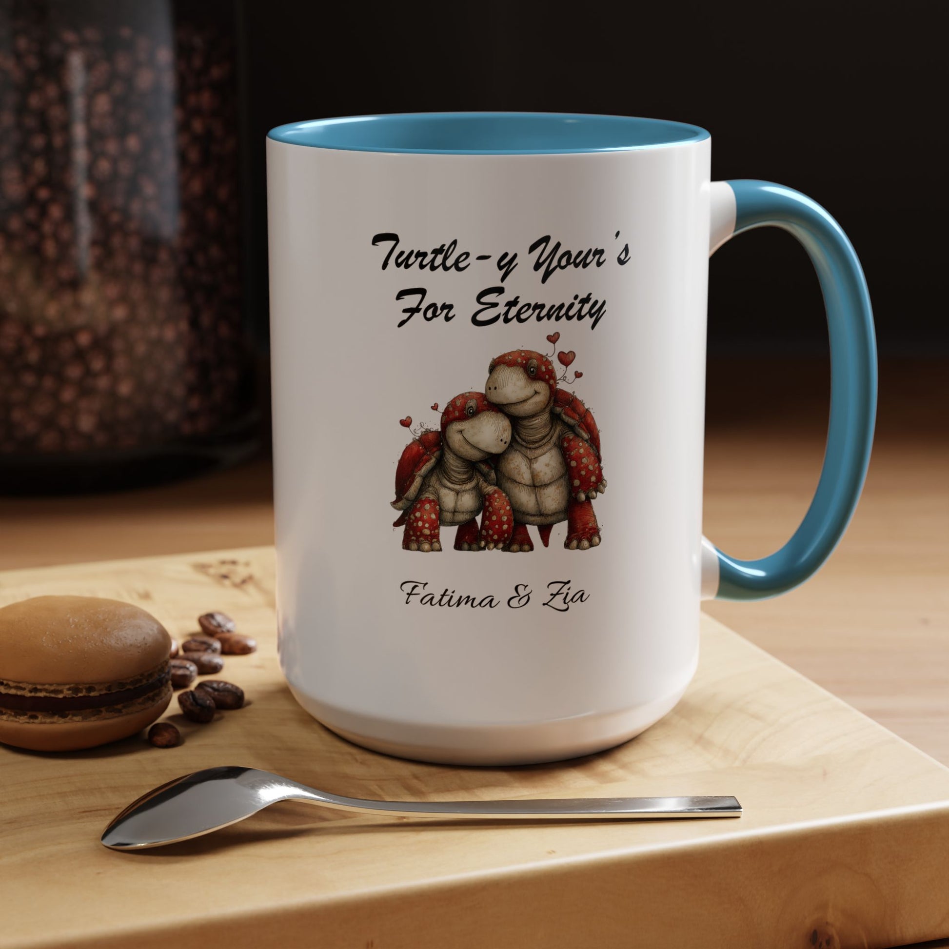 Turtle-y Yours Illustration Mug Lifestyle Mockup | Nutty Designs