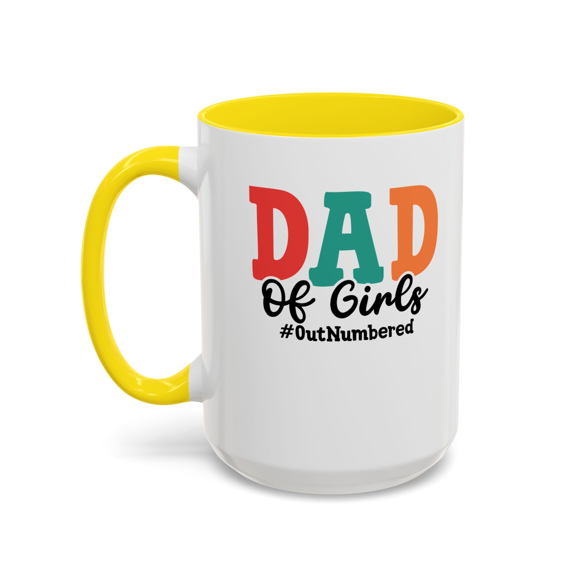 Dad of girls #outnumbered Mug - Funny Dad Gift