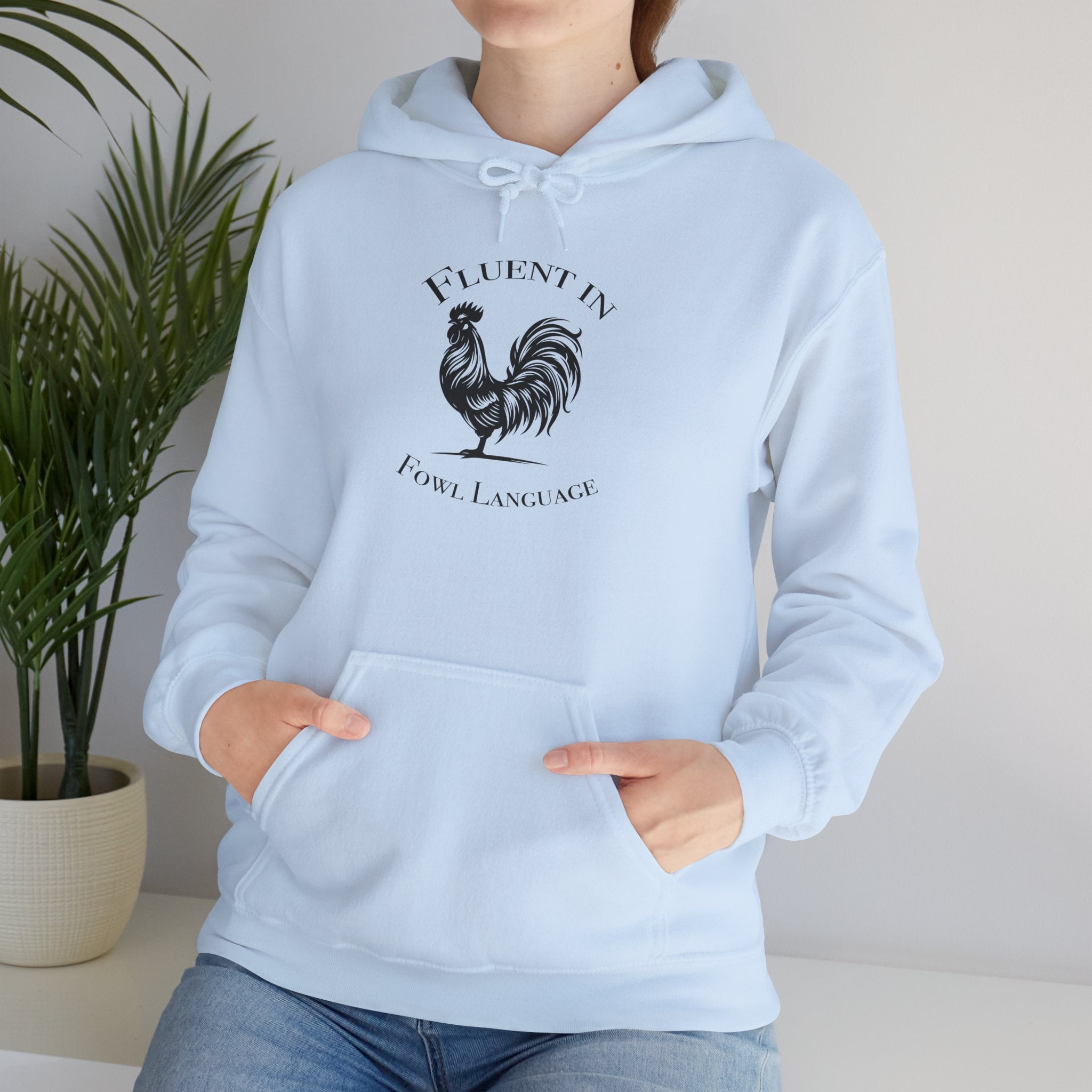 Rooster Farmhouse Hoodie — 'Rise & Shine' Vintage Rooster Graphic Sweatshirt