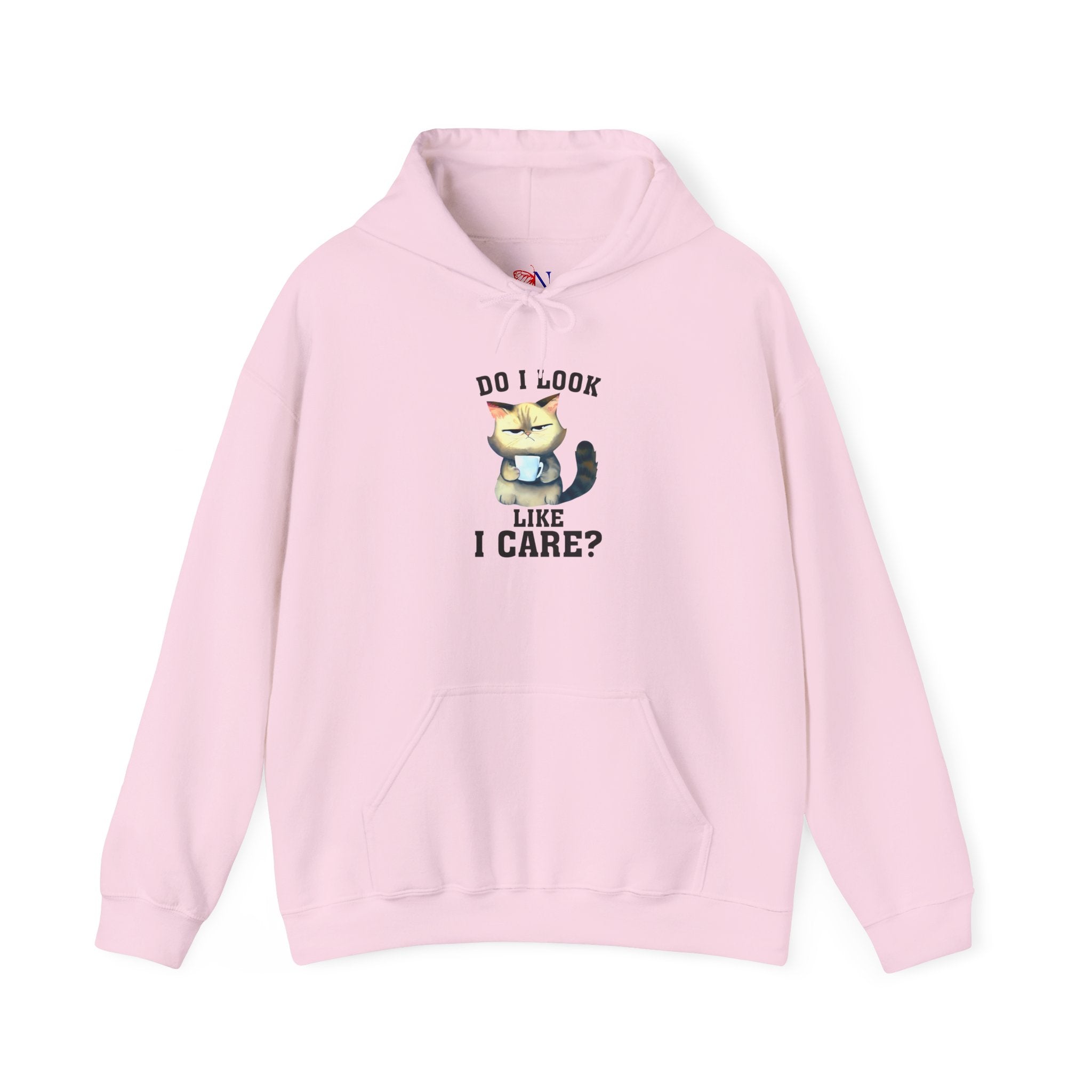Do I Look Like I Care? Cat Hoodie – Funny Grumpy Cat Pullover