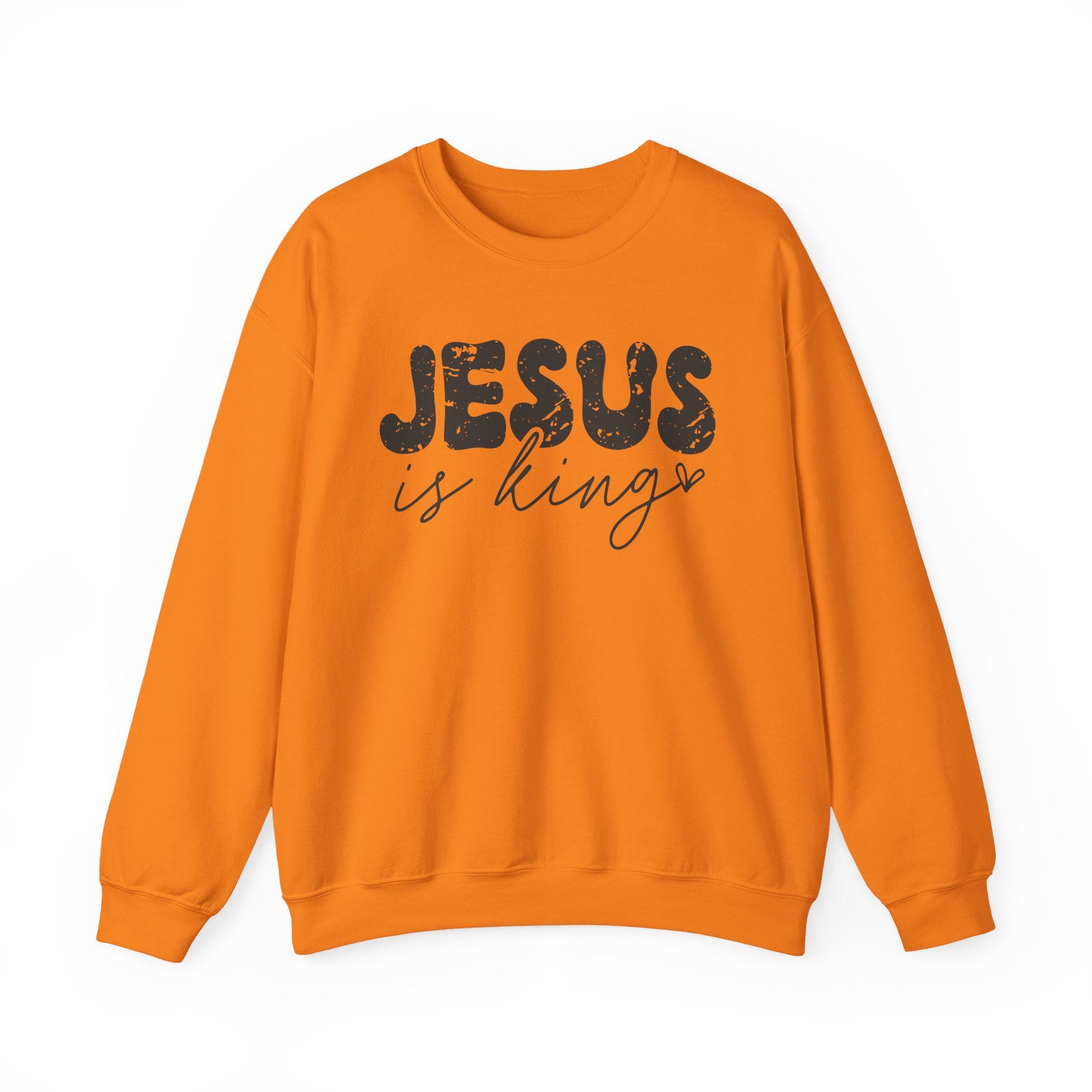 Christian Jesus Is King Crewneck Sweatshirt, Religious Christian Faith Jumper, Unisex Sweatshirts, Christian Apparel, Religious Top, King of
