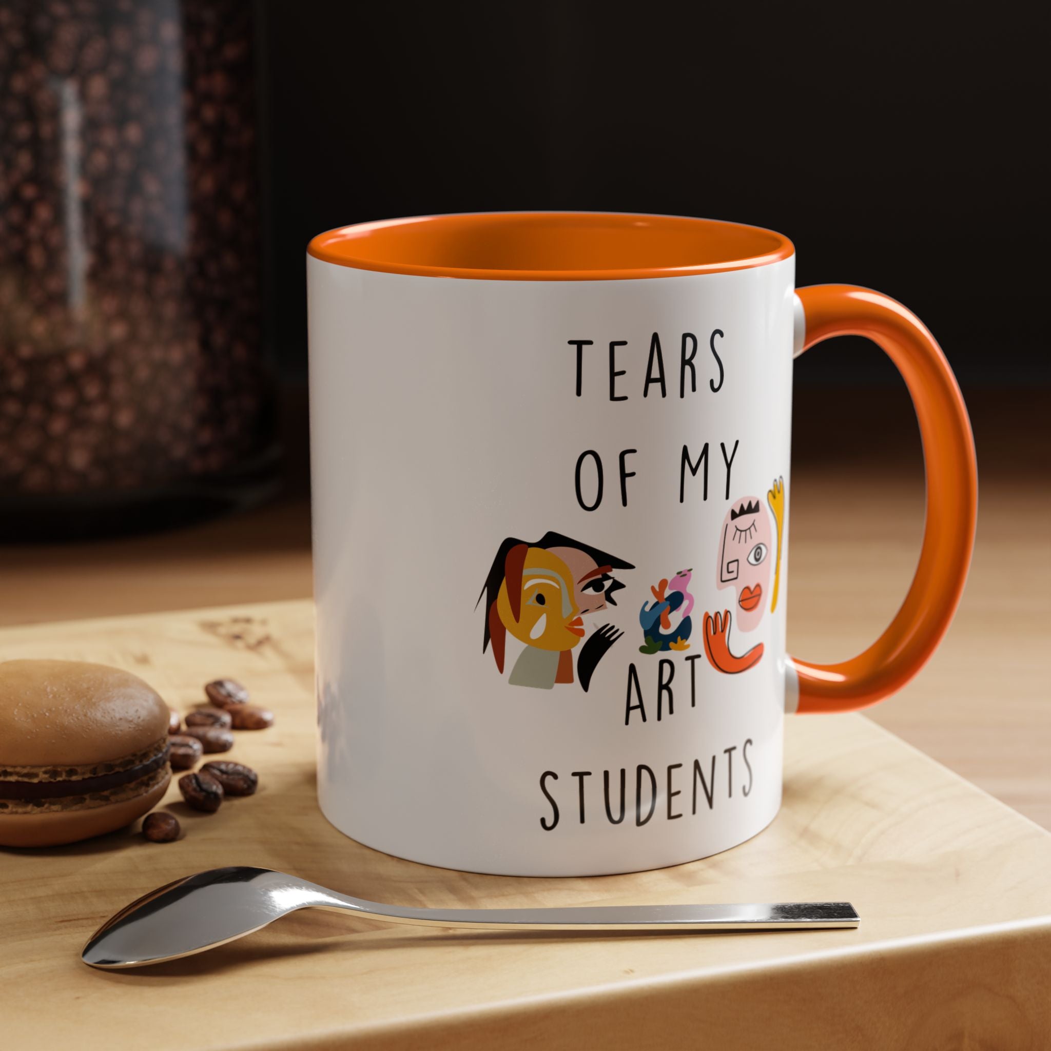 Funny Coffee Mug, Personalized Mug, Tears Of My Arts Students, Accent Cup (11, 15oz), Sarcastic Mug,  Tea Coffee Cup, Gift Under 20