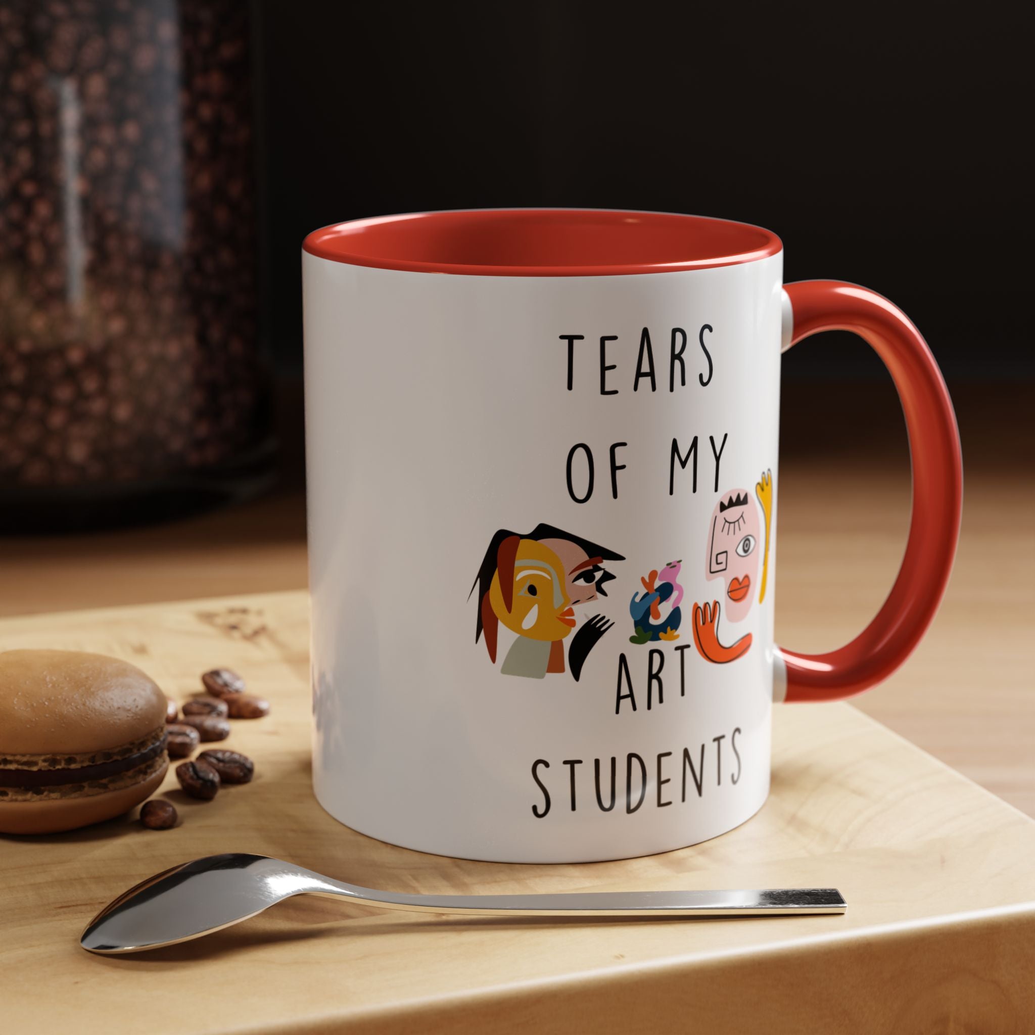 Funny Coffee Mug, Personalized Mug, Tears Of My Arts Students, Accent Cup (11, 15oz), Sarcastic Mug,  Tea Coffee Cup, Gift Under 20