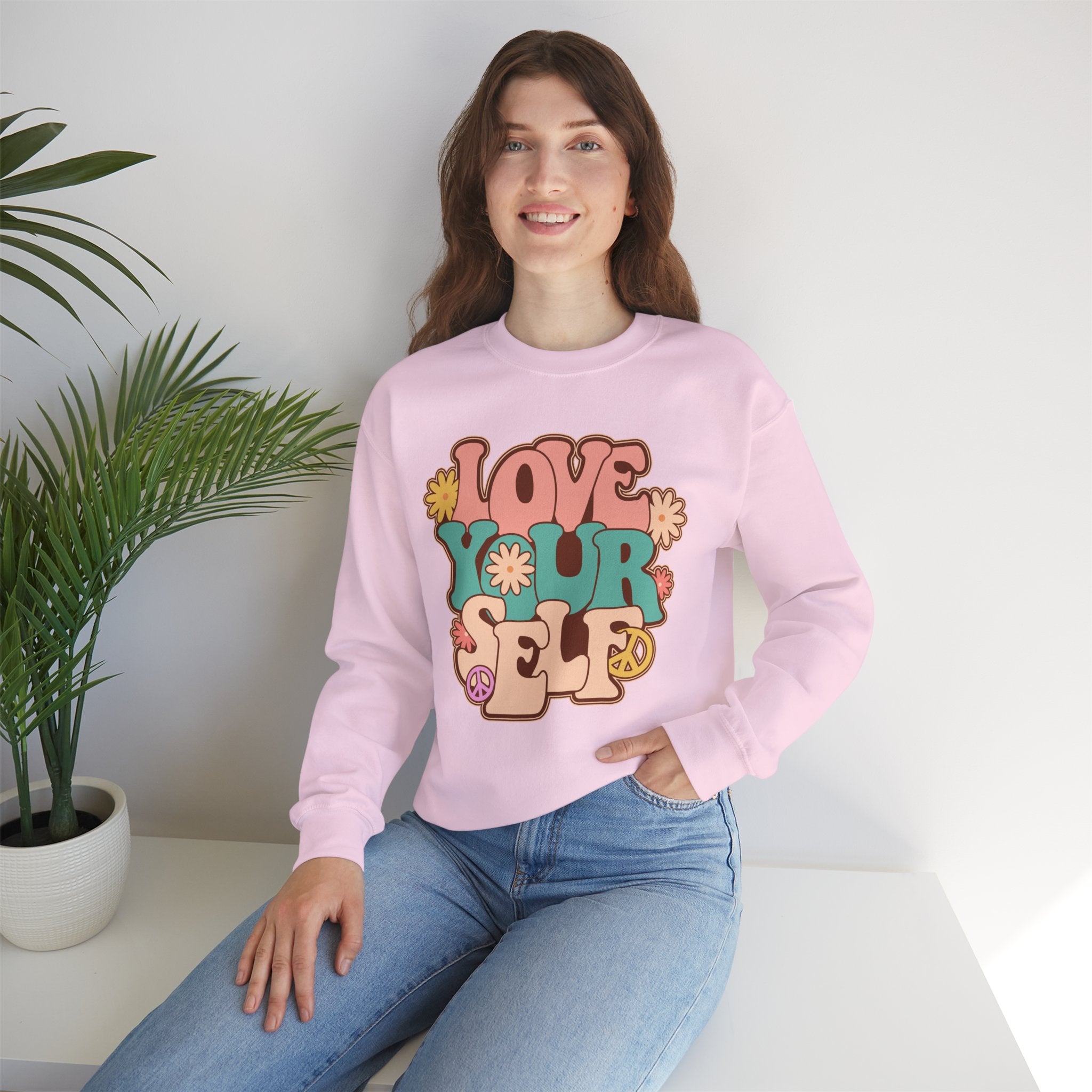 Retro Love Yourself sweatshirt