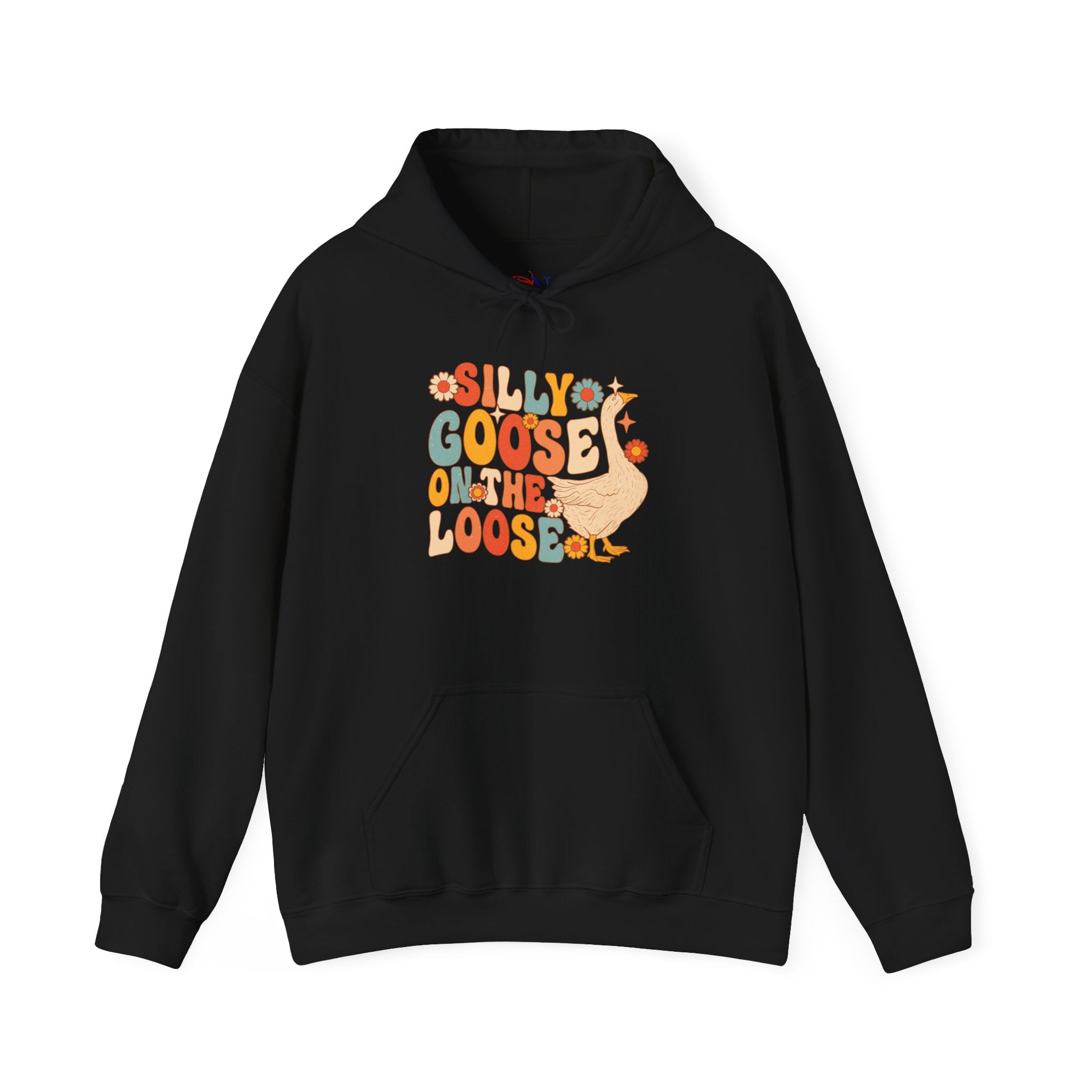 Goose Hoodie — "Silly Goos On The Loose" Retro Cute Graphic Hoodie