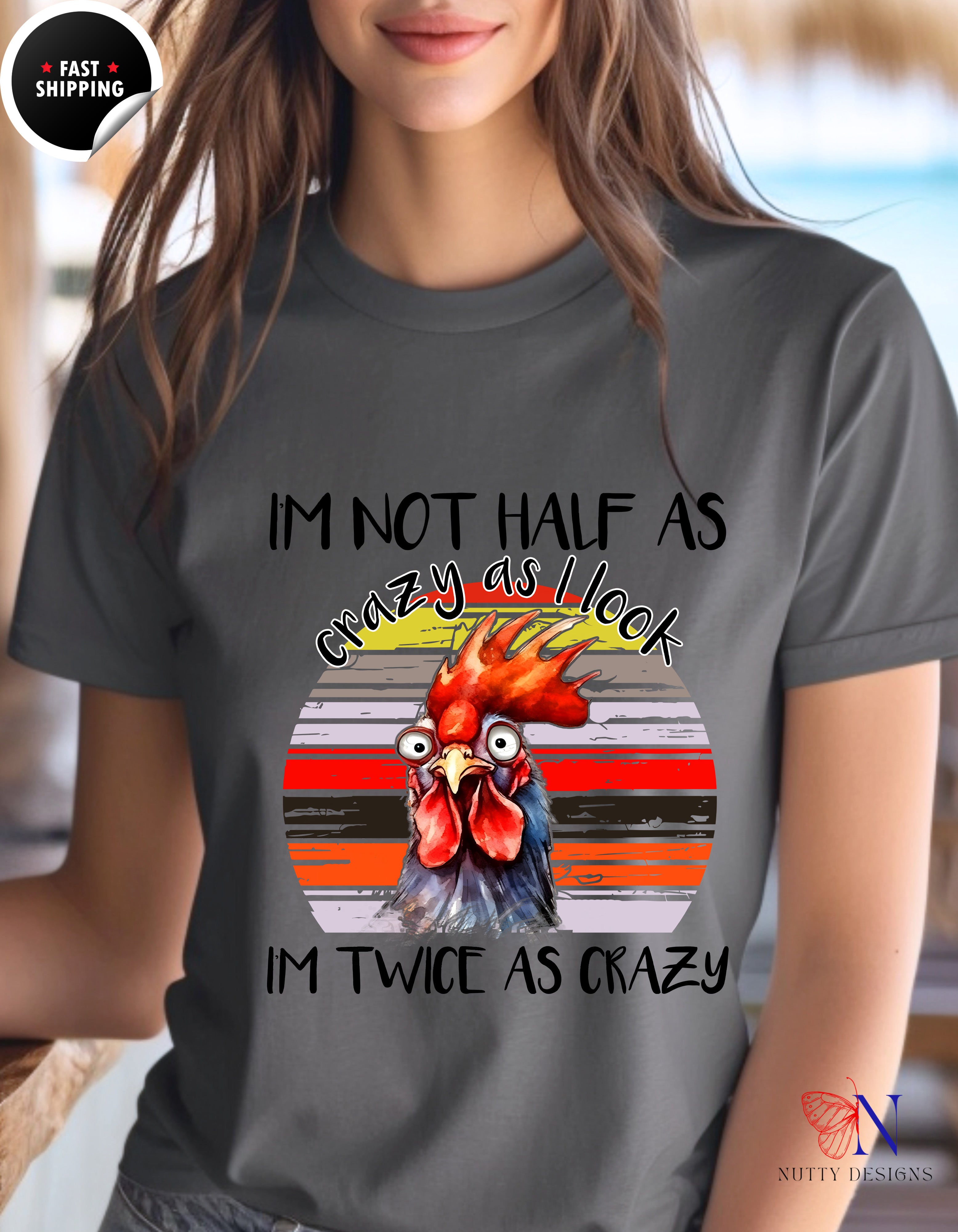 I'm Not Half As Crazy As I Look I'm Twice As Crazy Mug Product Photo | Nutty Designs