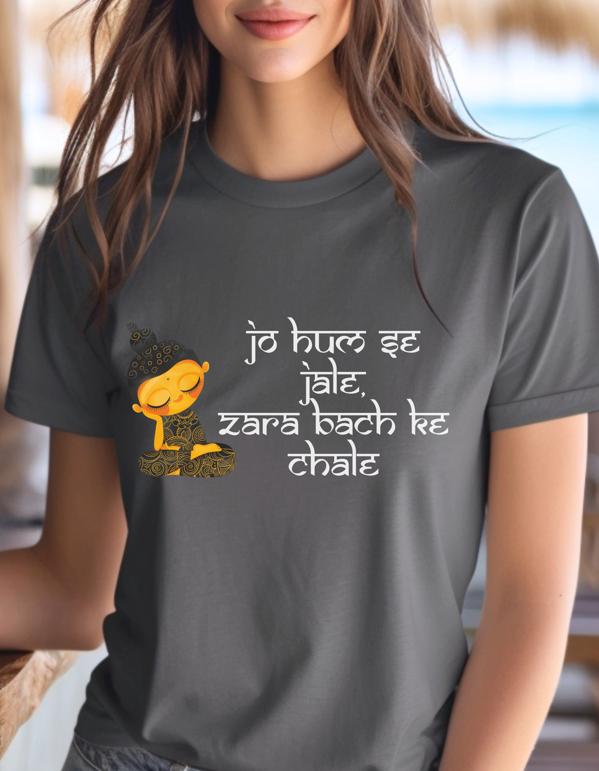 Jo Hum Se Jale Zara Bach Ke Chale T-Shirt Product Photo | Nutty Designs