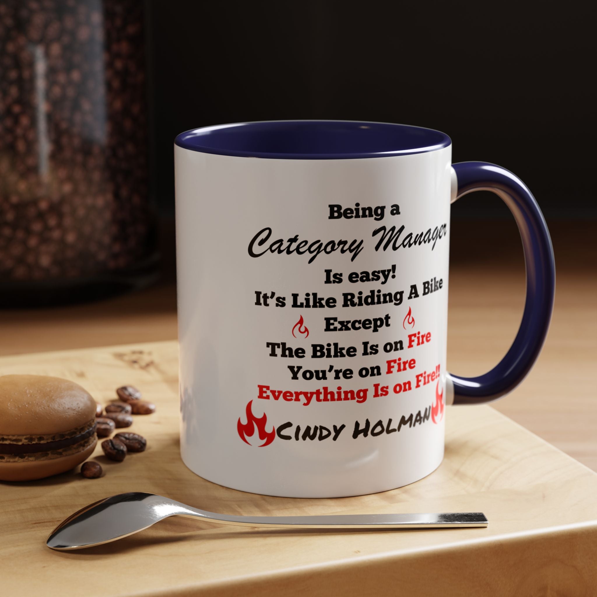 Being A Category Manager Is Easy Accent Coffee Mug — Funny Office Manager Gift (11/15oz)
