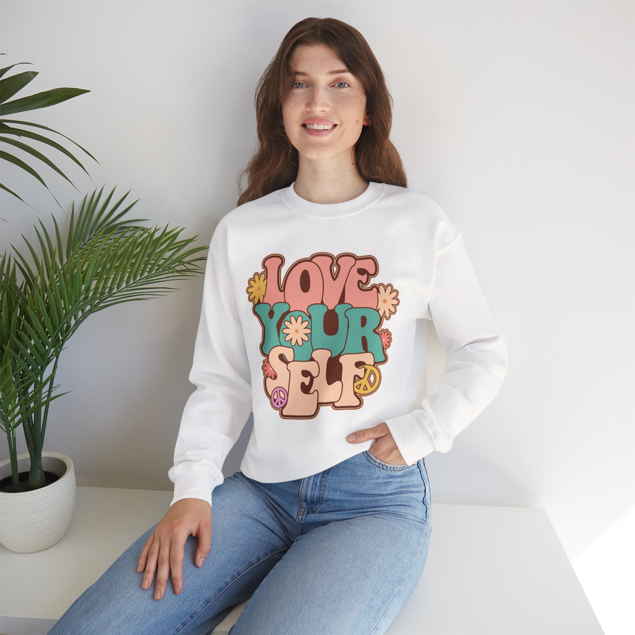 Retro Love Yourself sweatshirt
