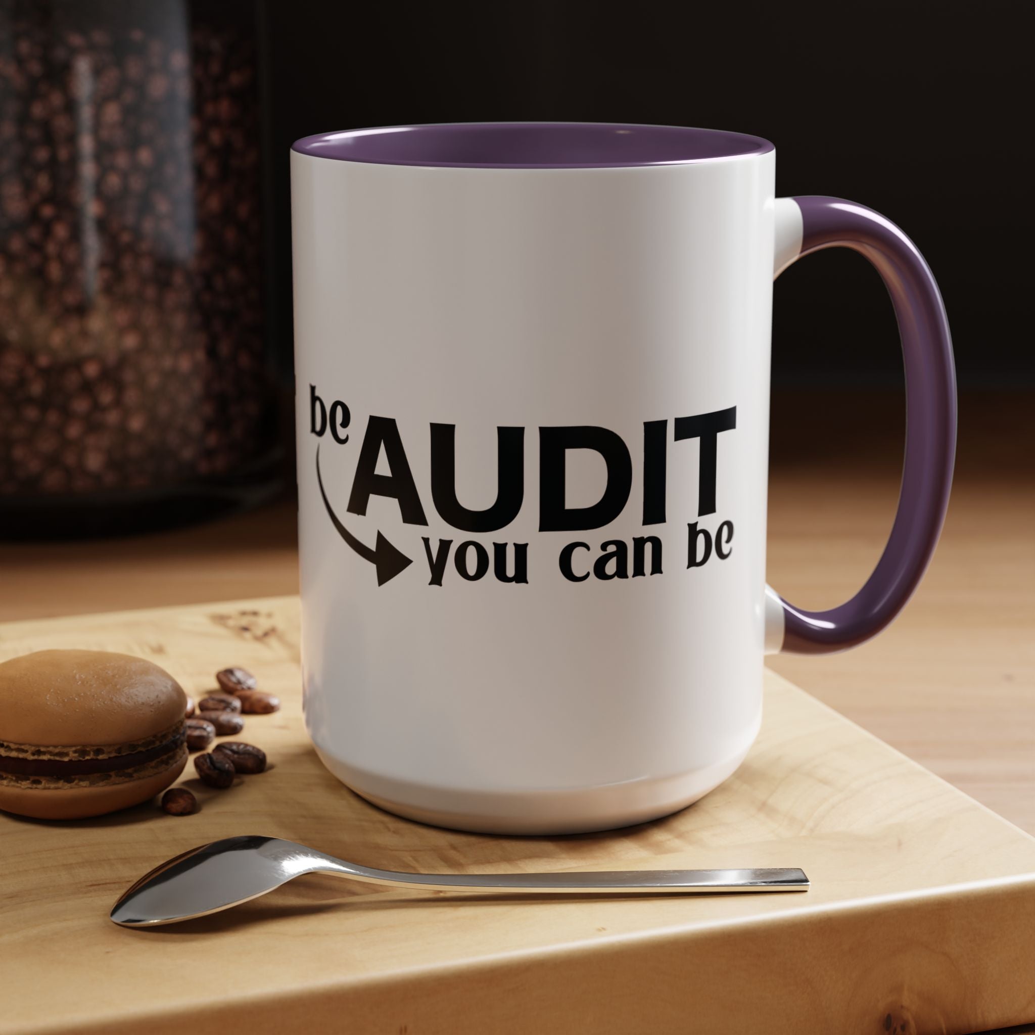 Funny Coffee Mug, Personalized Mug, Be Audit You Can Be Accent Coffee Cup (11, 15oz), Gift Under 20, White Elephant, CPA, Accountant, Tax