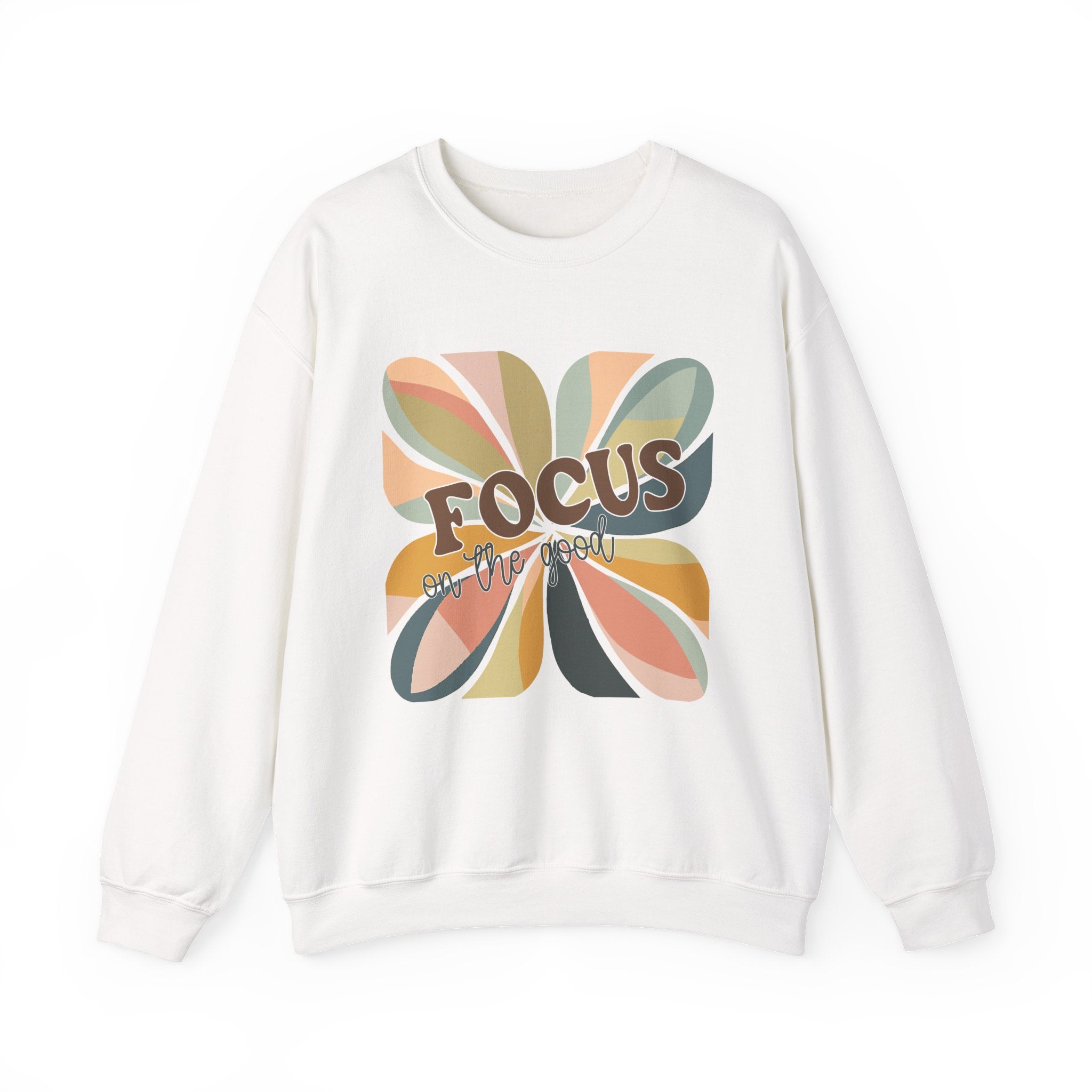 Positive Vibes Sweatshirt, Inspirational Jumper, Motivational Pullover, Good Vibes Apparel, Focus on the Good Shirt