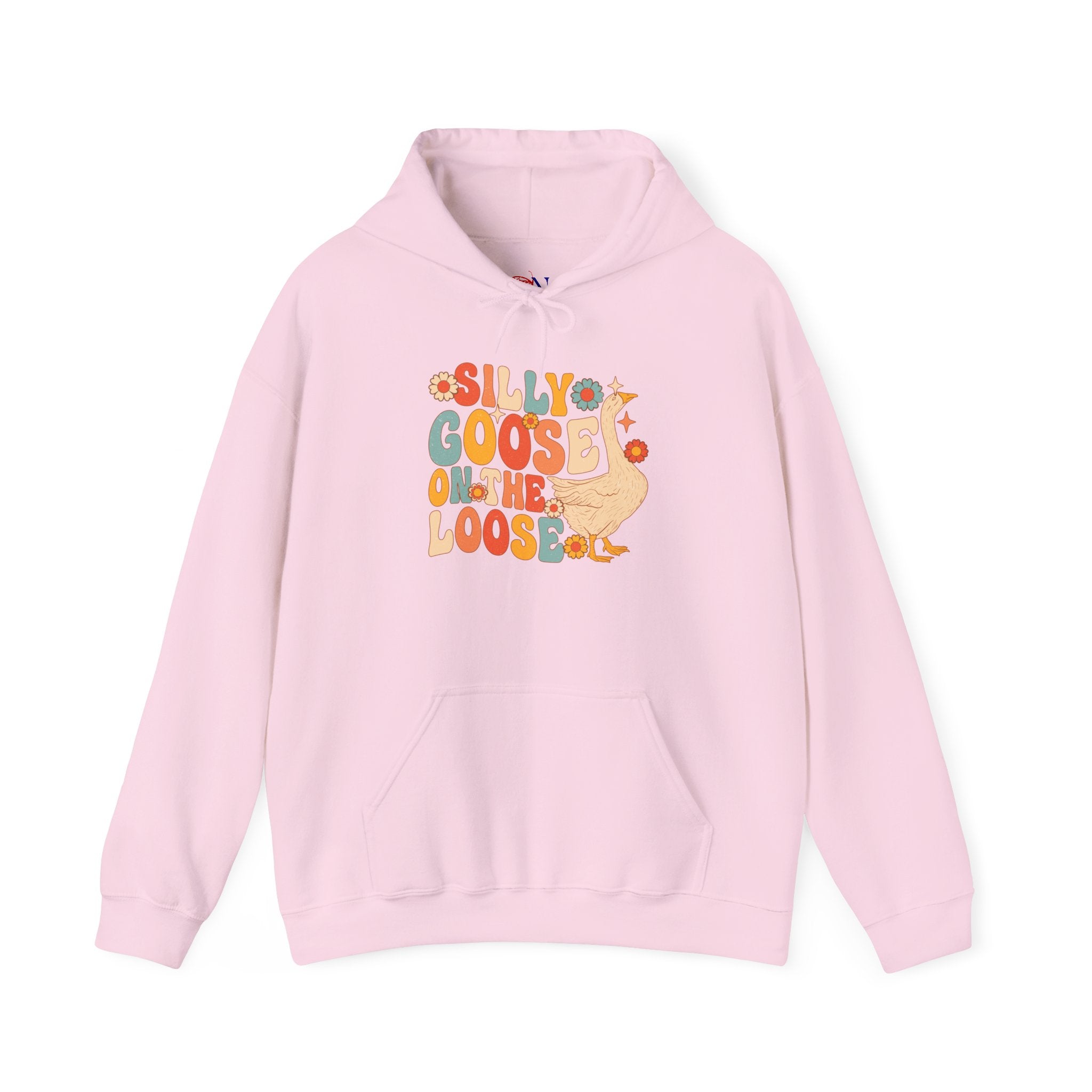 Goose Hoodie — "Silly Goos On The Loose" Retro Cute Graphic Hoodie