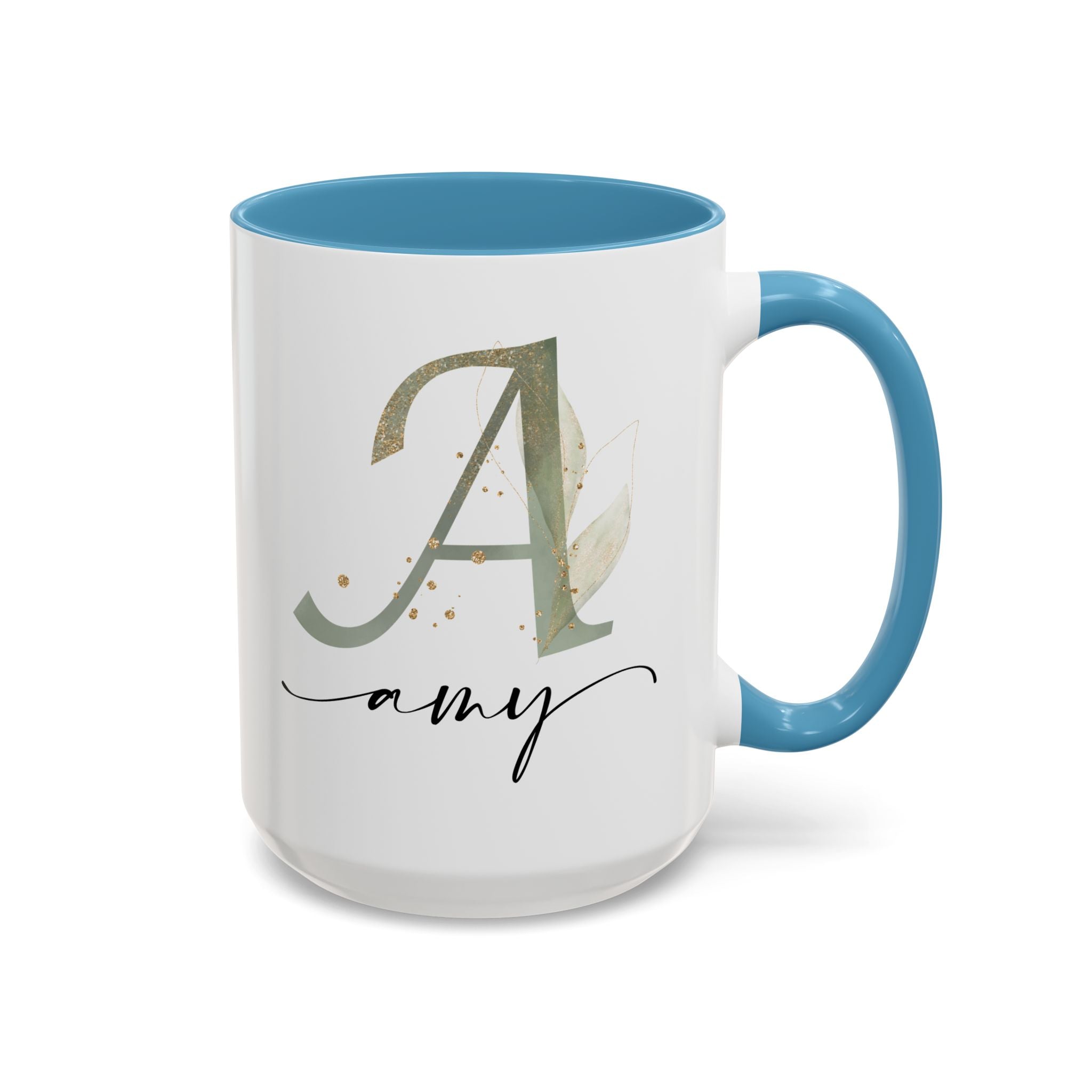 Personalized Floral Initial Coffee Mug for her, Custom Name Mug, Wedding Favor, Unique Home Décor Coffee Cup, Girlfriend Gift, Monogram Mug