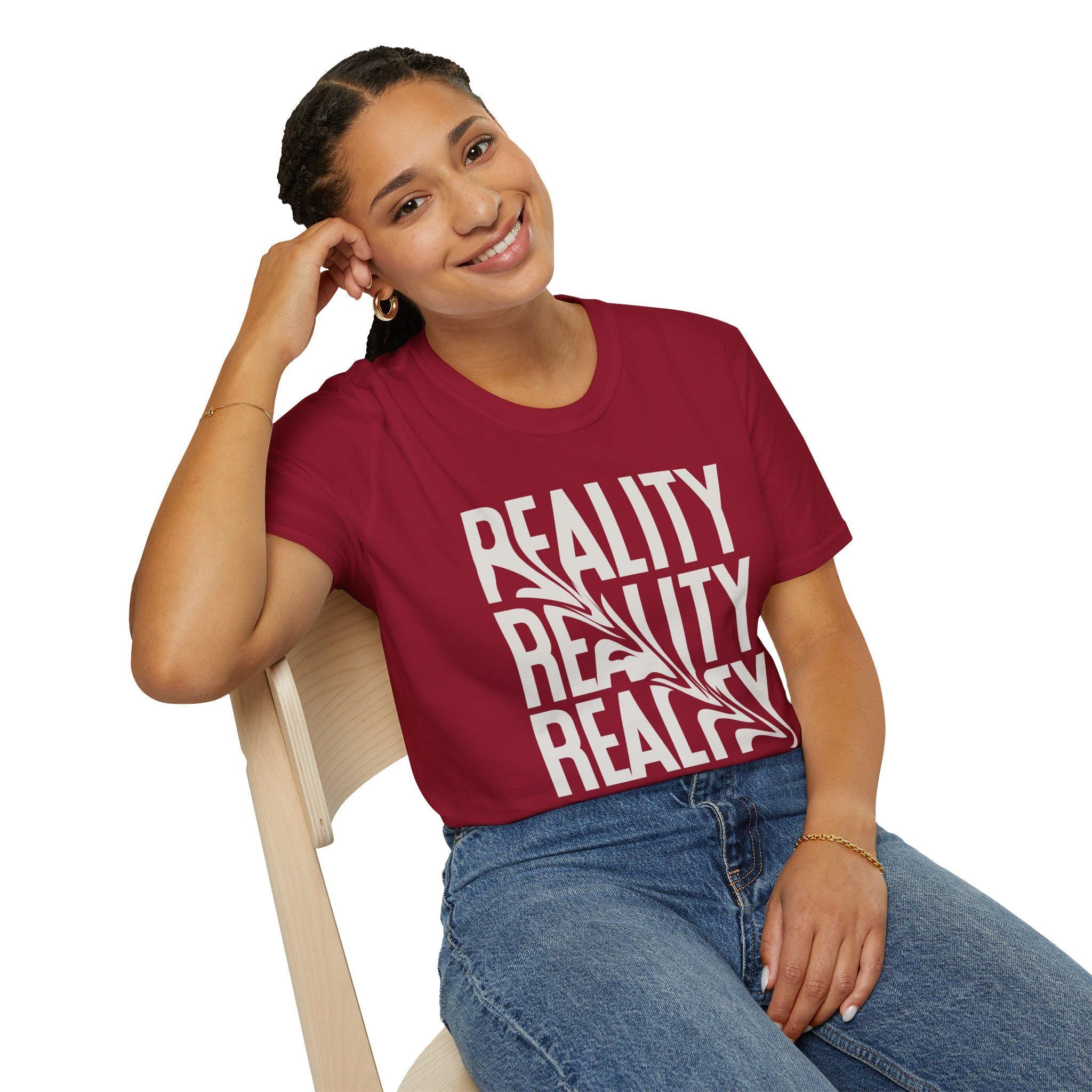 Reality Distorted T-shirt | Unique Graphic Tee | Trendy Casual Wear for Men & Women | Streetwear Fashion