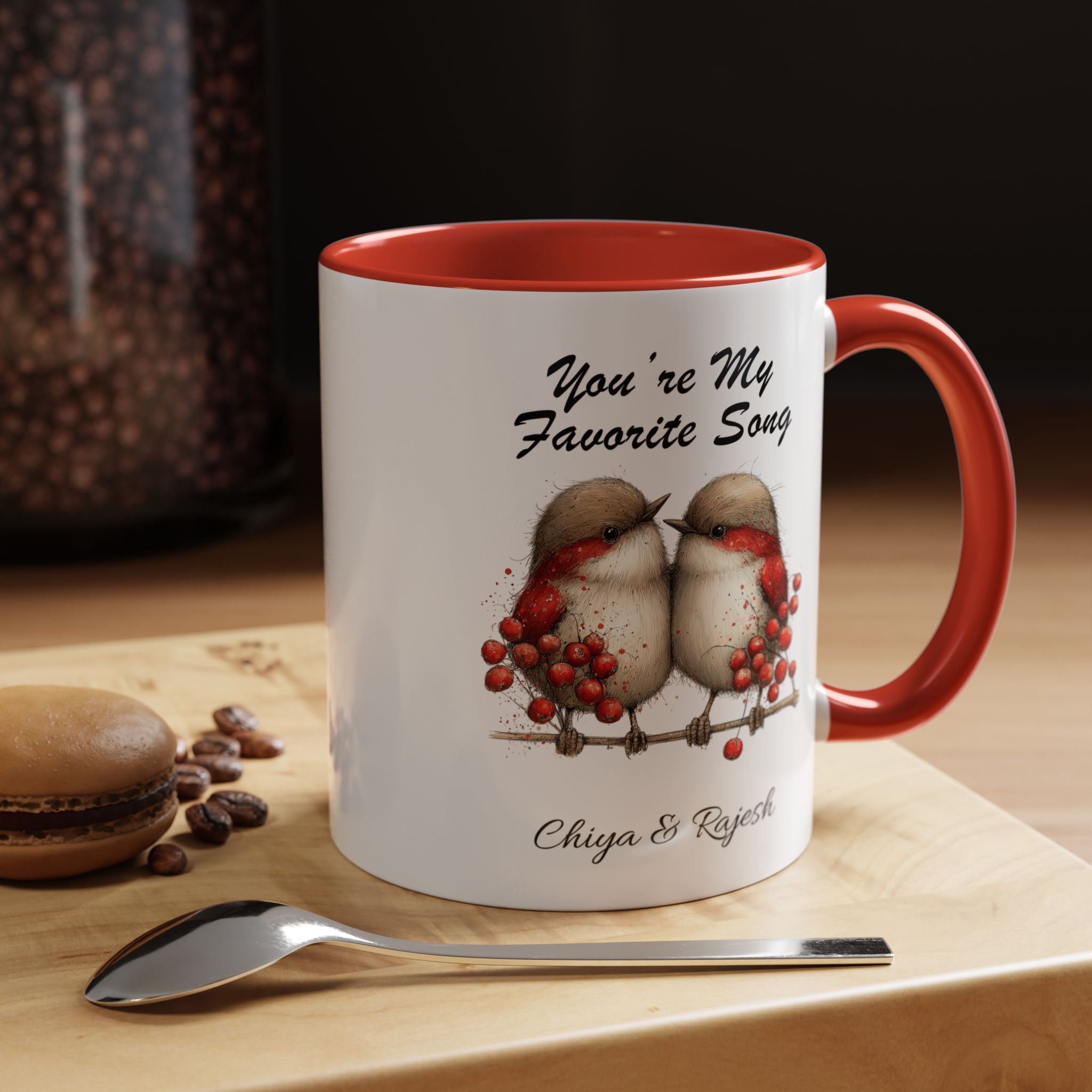You Are My Favorite Song Robin Couple , Valentine's Day Love Mug Lifestyle Mockup | Nutty Designs