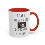 Funny Coffee Mug, Personalized Mug, Tears Of My Code Debugging Sessions, Accent Cup (11, 15oz), Sarcastic Mug,  Tea Cup, Gift Under 20