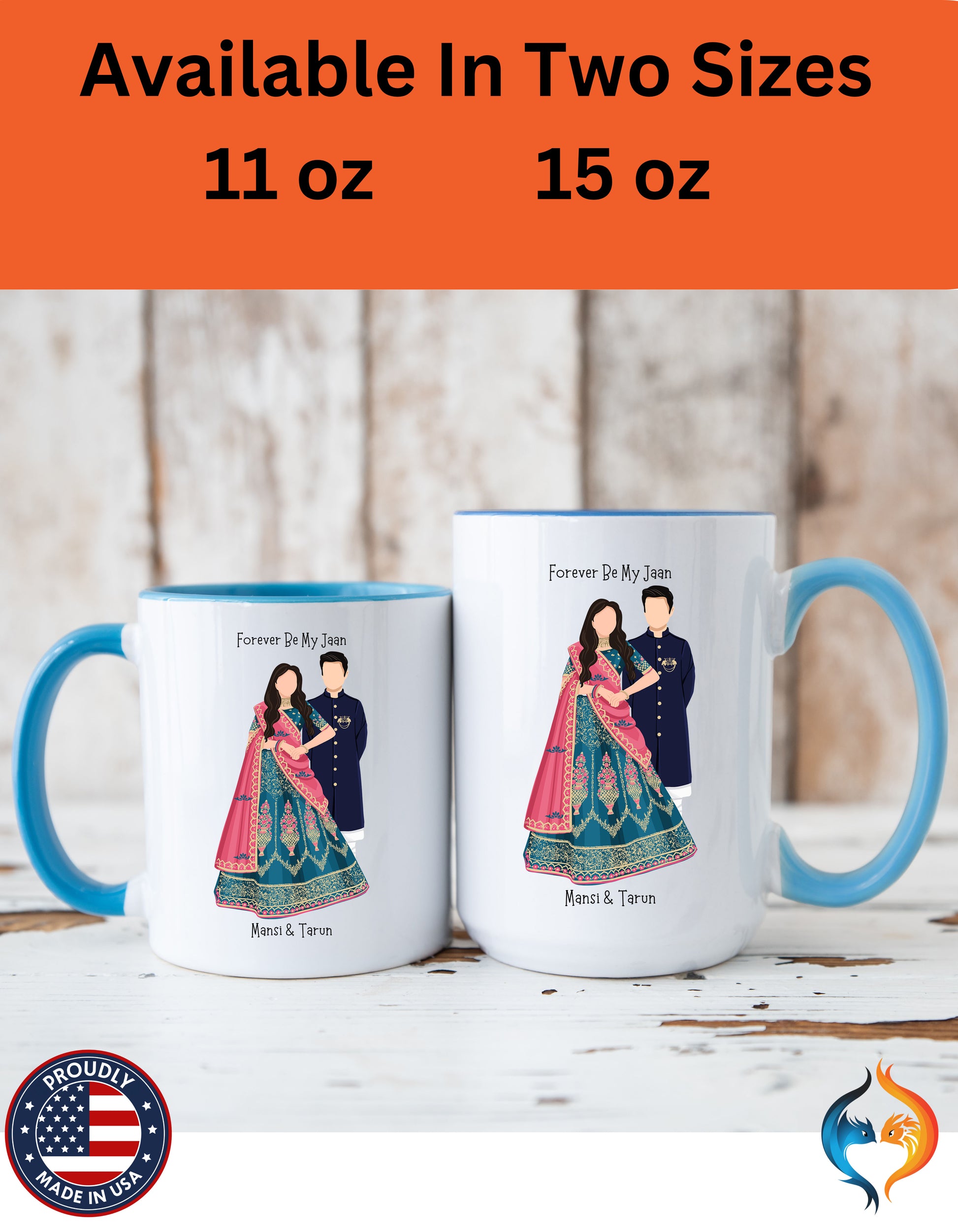 Forever Be My Jaan Couples Romantic Mug Lifestyle Mockup | Nutty Designs